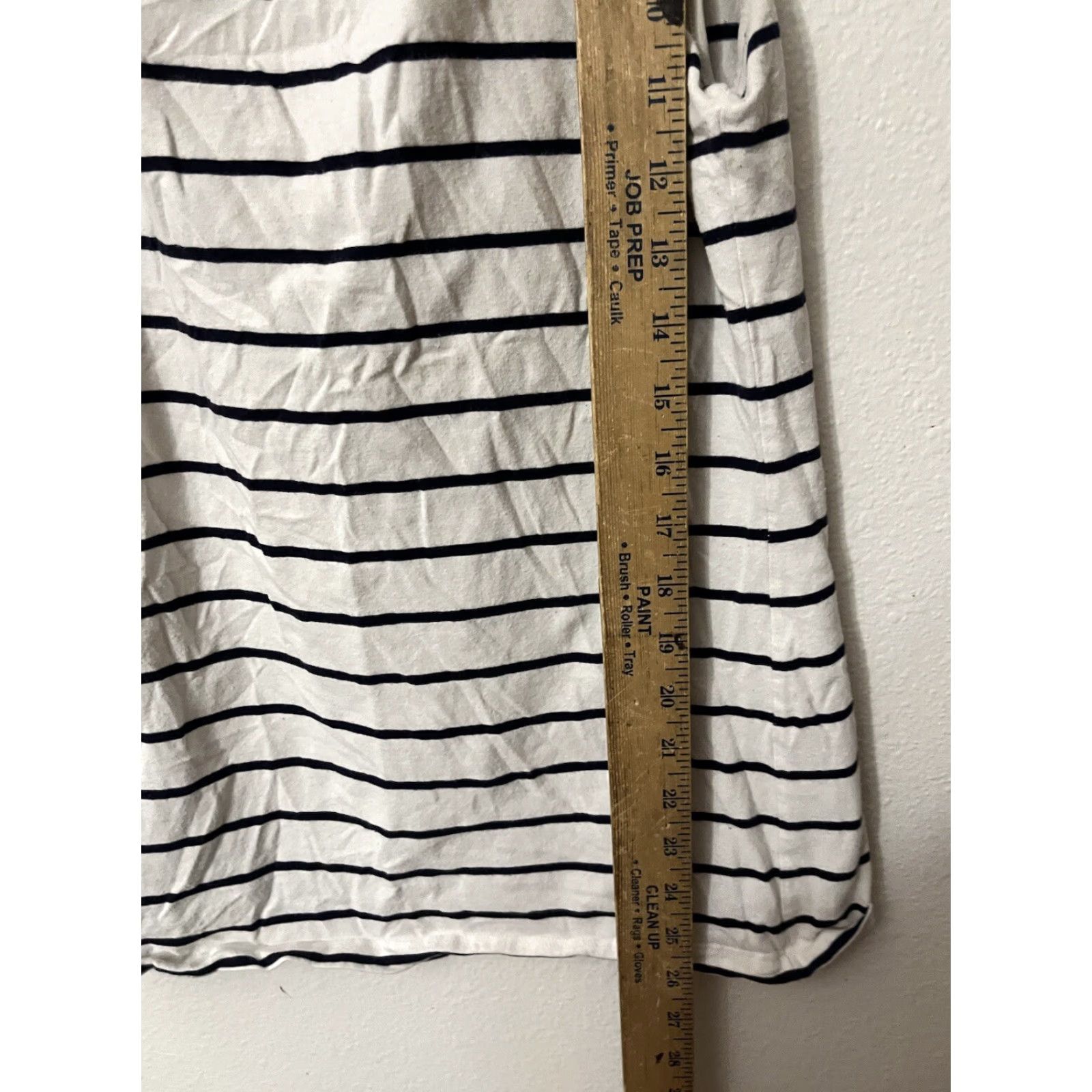 H&M VINTAGE H&M Tank Shirt Women White Blue Striped L Adult Ladies Tank Top Blue White Solid 90s Women? Size L / US 10 / IT 46 - 4 Thumbnail