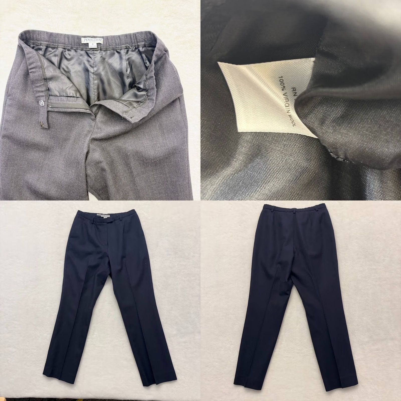 Pendleton VINTAGE Pendleton Pants Womens 8P Pleated Wool Size PETITE High Rise Trouser Size 30" / US 8 / IT 44 - 10 Thumbnail