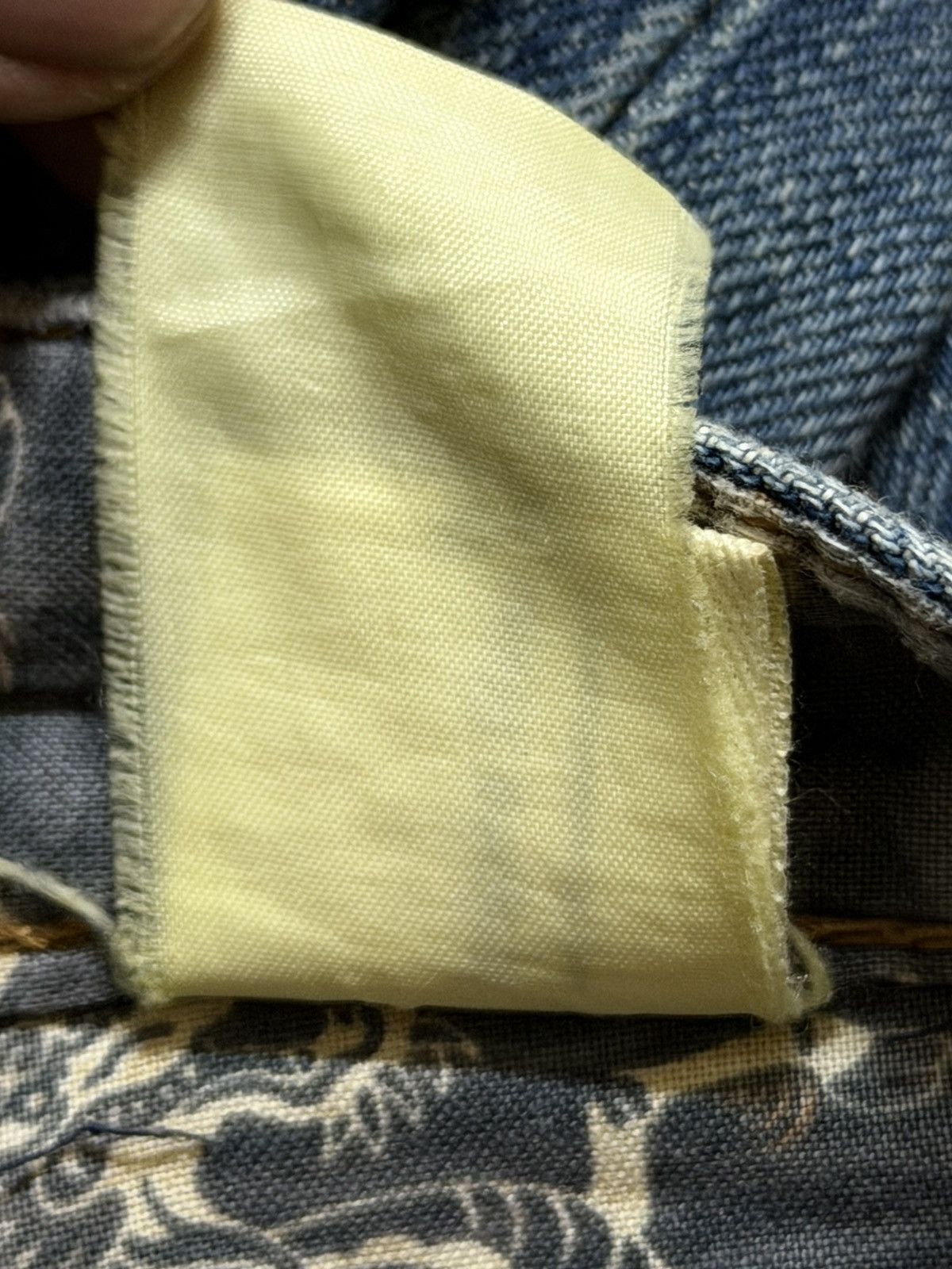 Sugar Cane Vintage Japanese Brand Faded Wash Clawmark Distress Loose Size US 29 - 10 Thumbnail