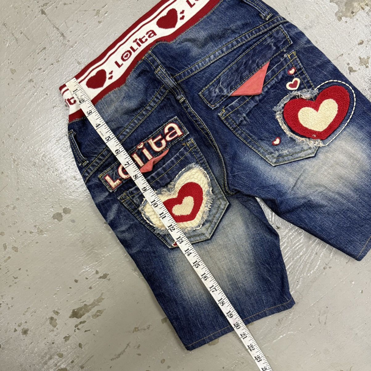Hysteric Glamour Yoshitomo Nara X Lolita Jeans Denim Short Pants Sagging Size 25" / US 0 / IT 36 - 5 Thumbnail