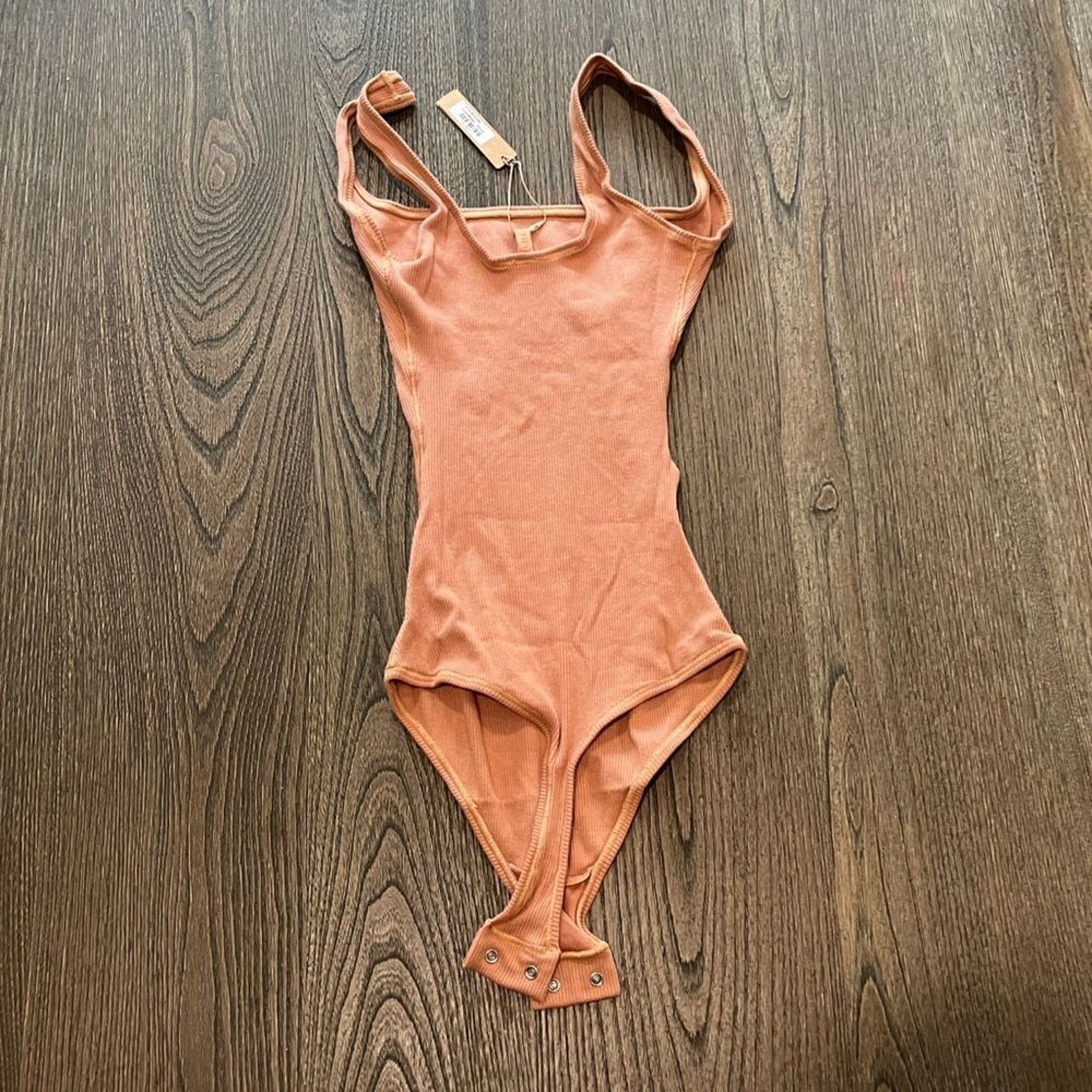 SKIMS NWT Skims Ribbed Stretch Cotton Bodysuit Sedona Size XXS Size XXS / US 00 / IT 34 - 5 Thumbnail