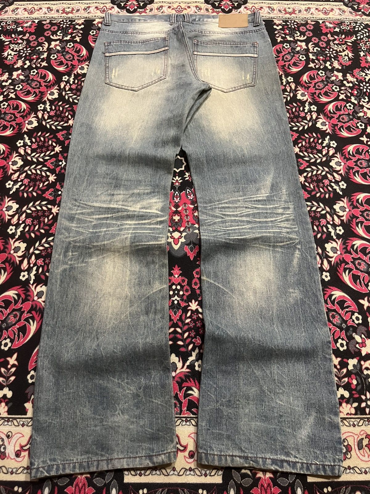 CIVARIZE × If Six Was Nine × Japanese Brand ⚡️Distressed⚡️Vintage Japanese Brand Blue Faded Slash Rip Jean Size US 33 - 2 Thumbnail