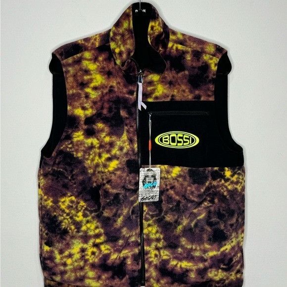 Other Bossi Reversible Fleece Vest Tie Dye Black Men’s Size Medium Size US M / EU 48-50 / 2 - 2 Thumbnail