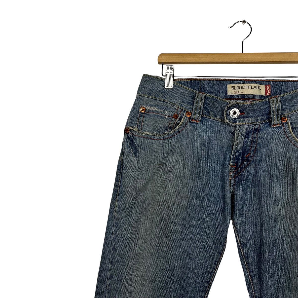 Levi's Vintage Y2k Levis Distressed Denim Jeans Size 34" / US 12 / IT 48 - 6 Thumbnail