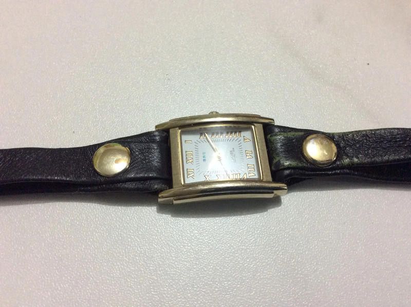 Designer La mer ladies white dial black double leather strap Size ONE SIZE - 3 Thumbnail