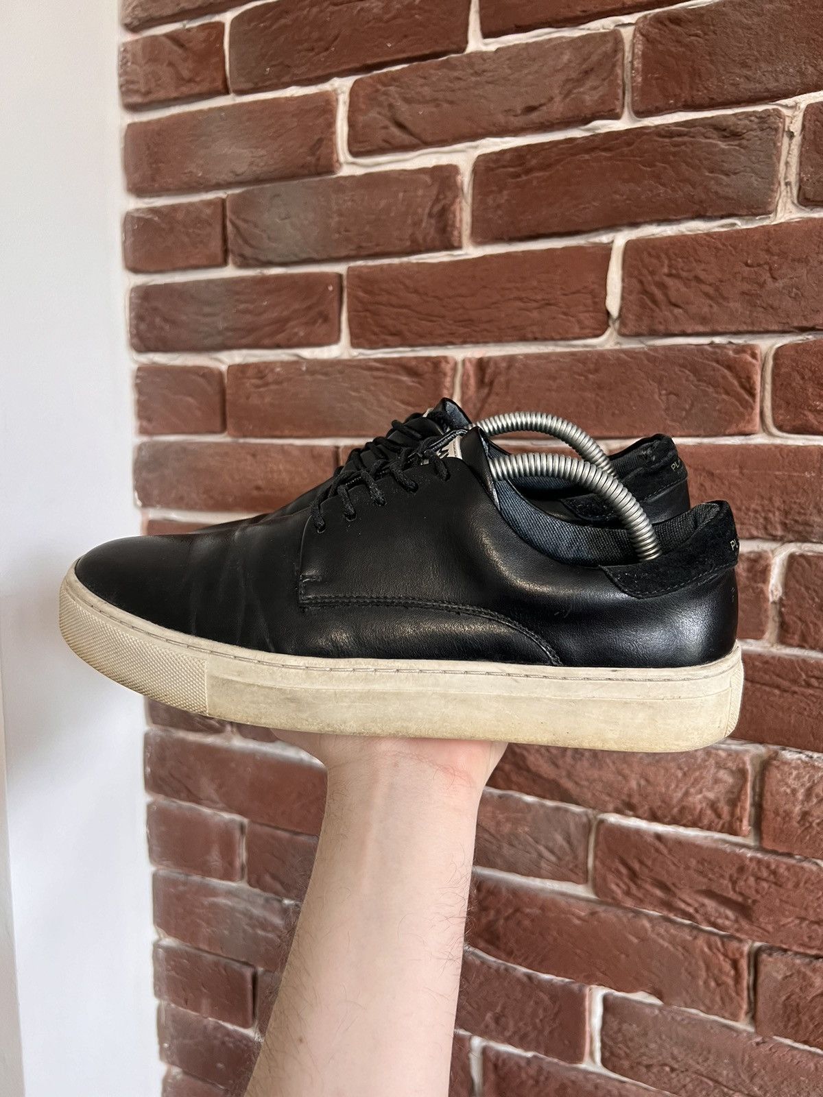 Playboy Vintage Playboy Court 7US Black Hype Leather Low Sneakers Size US 7 / EU 40 - 2 Thumbnail