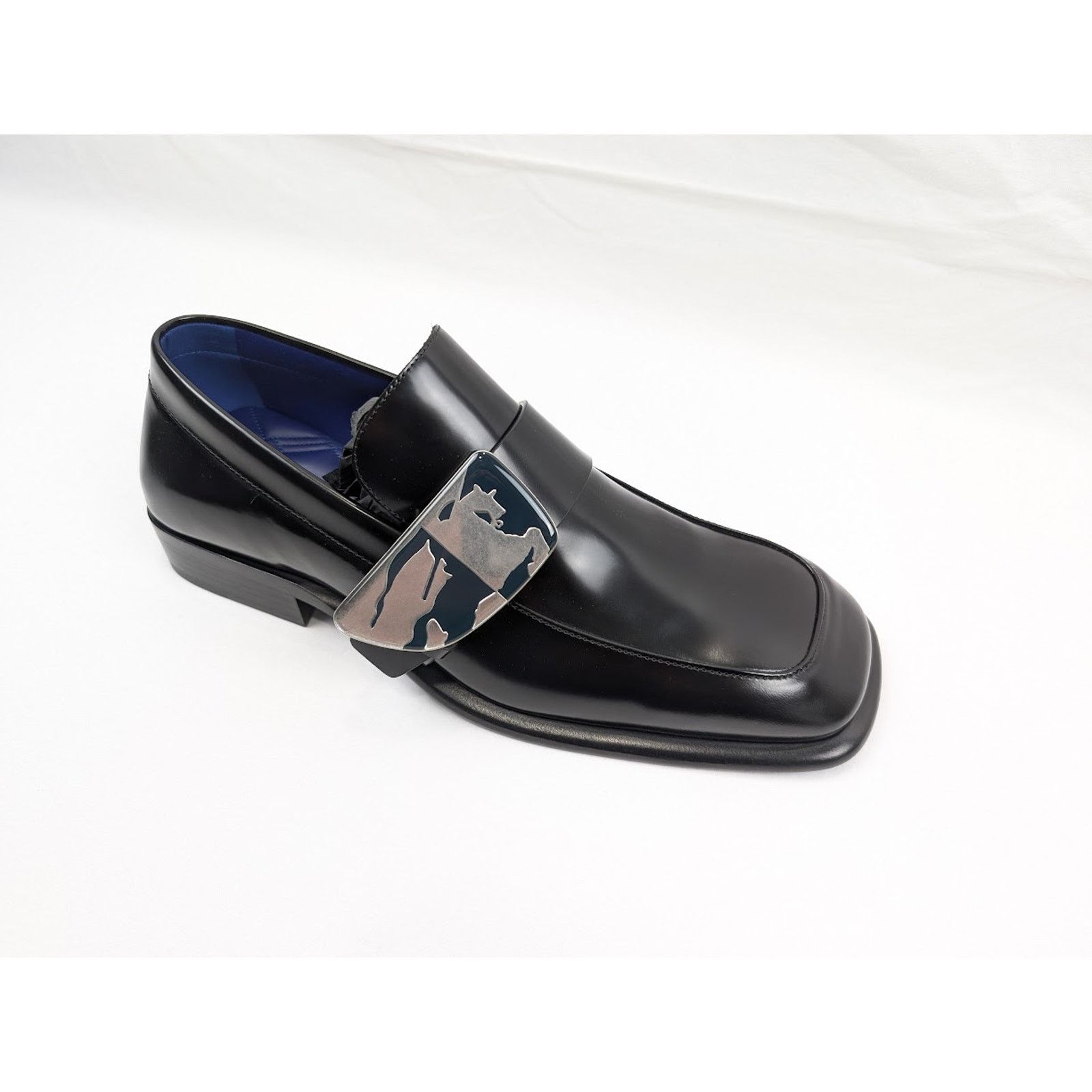 Burberry o1rshd1 Leather Loafers Shoes in Black Size US 12.5 / EU 45-46 - 2 Thumbnail