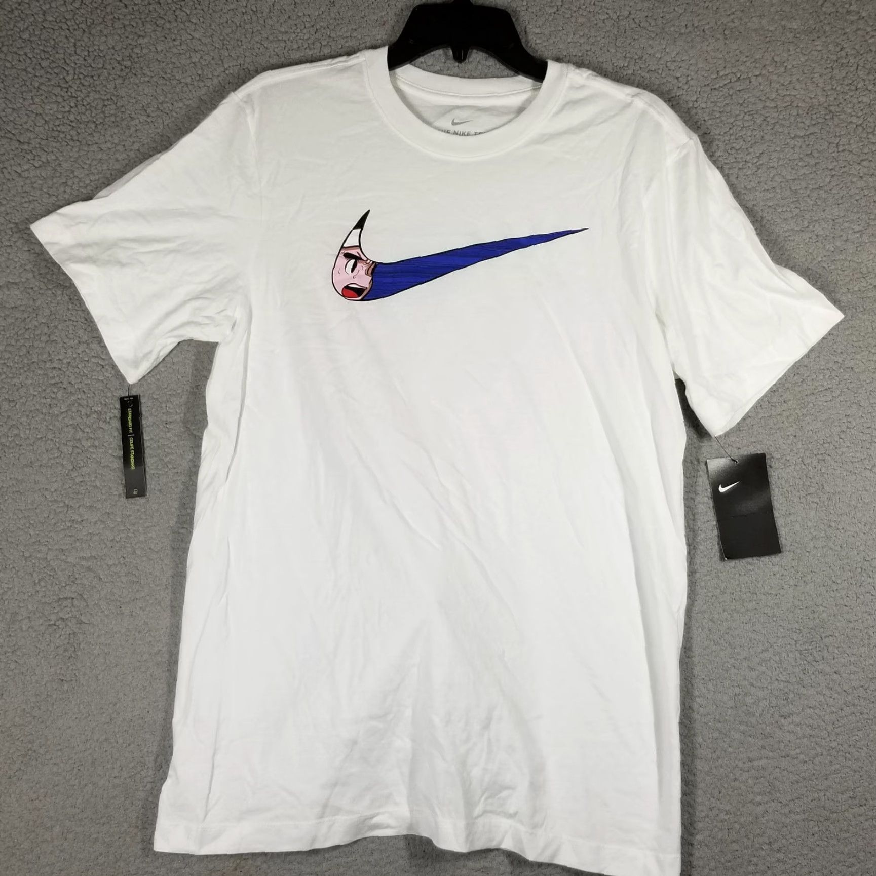Nike VINTAGE? No. Nike Shirt Mens Small White The Nike Tee Basketball Anime Graphic Size US S / EU 44-46 / 1 - 3 Thumbnail