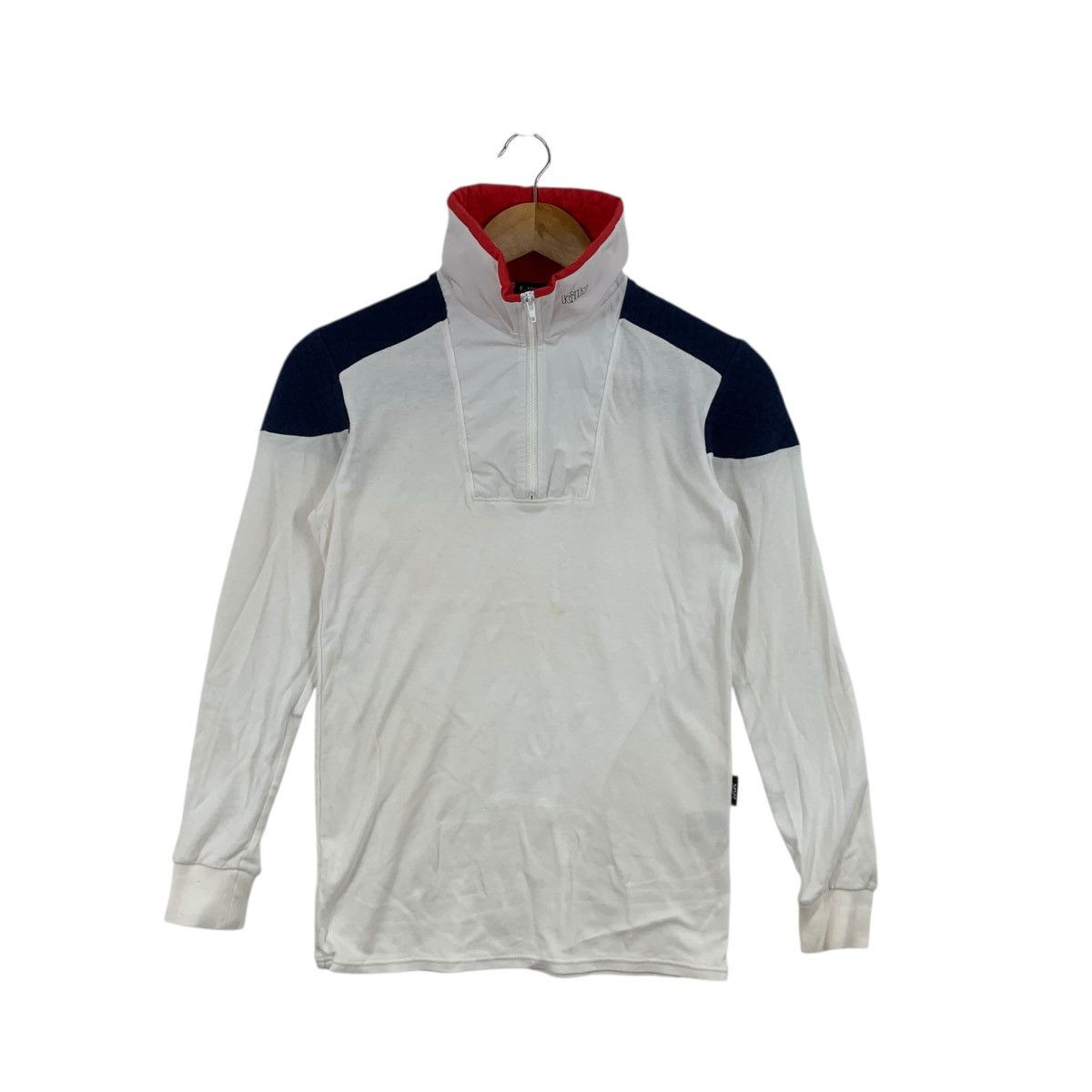 Asics Vintage 90s ASICS KILLY JAPAN Half Zipper Sweater Tee Shirt Size XXS / US 00 / IT 34 - 3 Thumbnail