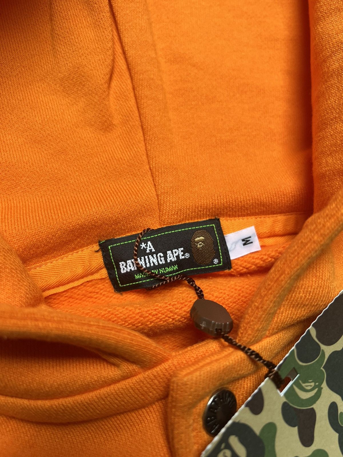 Bape NWT 2010 exclusive Tiger shark varsity hoodie orange Bape Size US M / EU 48-50 / 2 - 3 Thumbnail