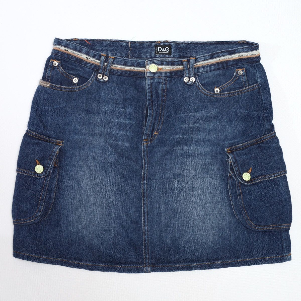 Dolce & Gabbana Dolce Gabbana Denim Jeans Mini Skirt Pocket y2k Size 28" / US 6 / IT 42 - 1 Thumbnail