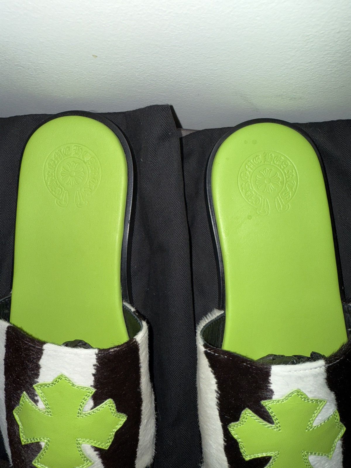 Chrome Hearts CHROME HEARTS Cross Patch Zebra Slides Size US 9 / EU 42 - 2 Thumbnail
