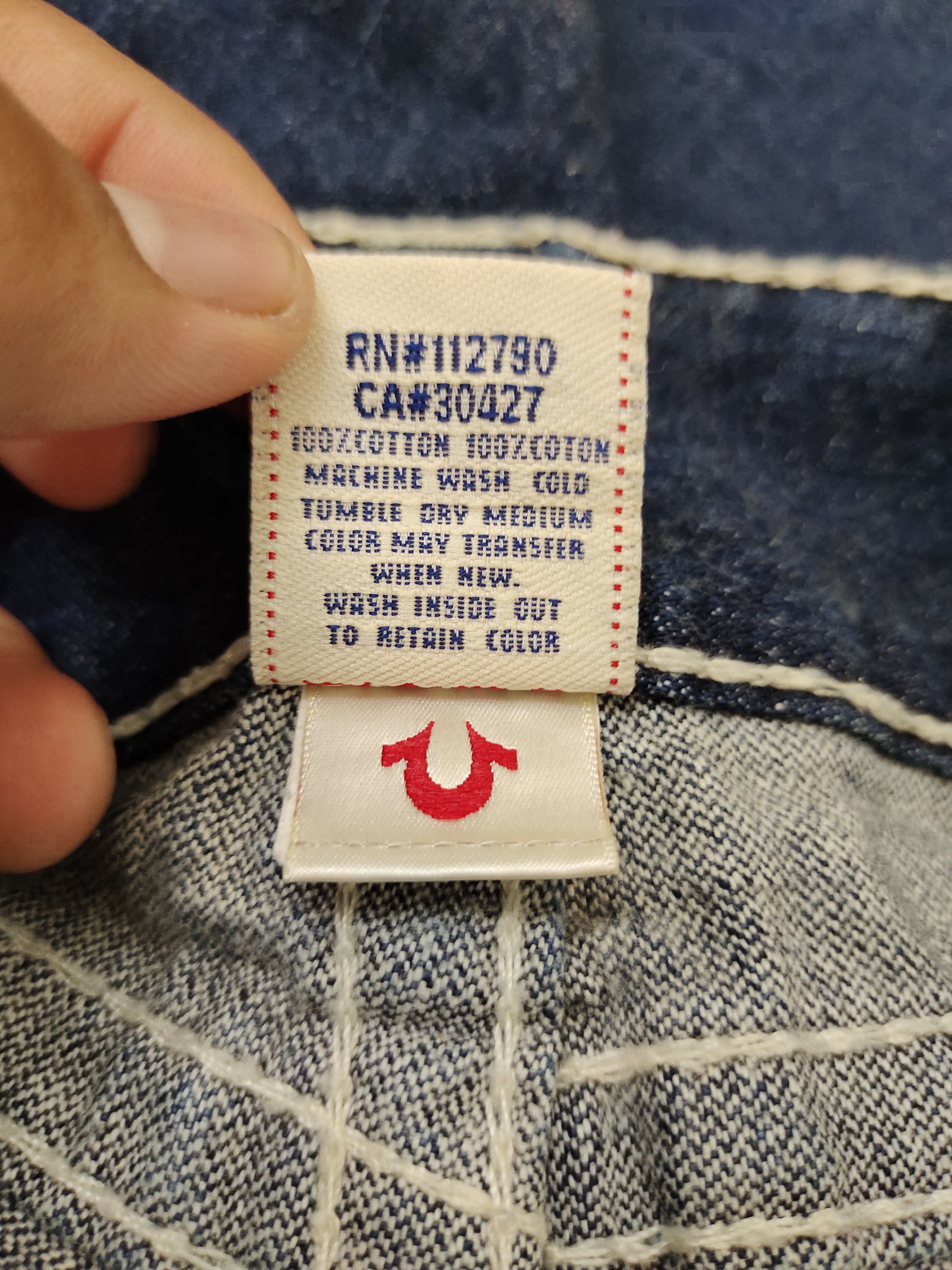 True Religion Flare Jeans True Religion Big Stitch Denim Bootcut Low Rise Size 27" / US 4 / IT 40 - 21 Thumbnail
