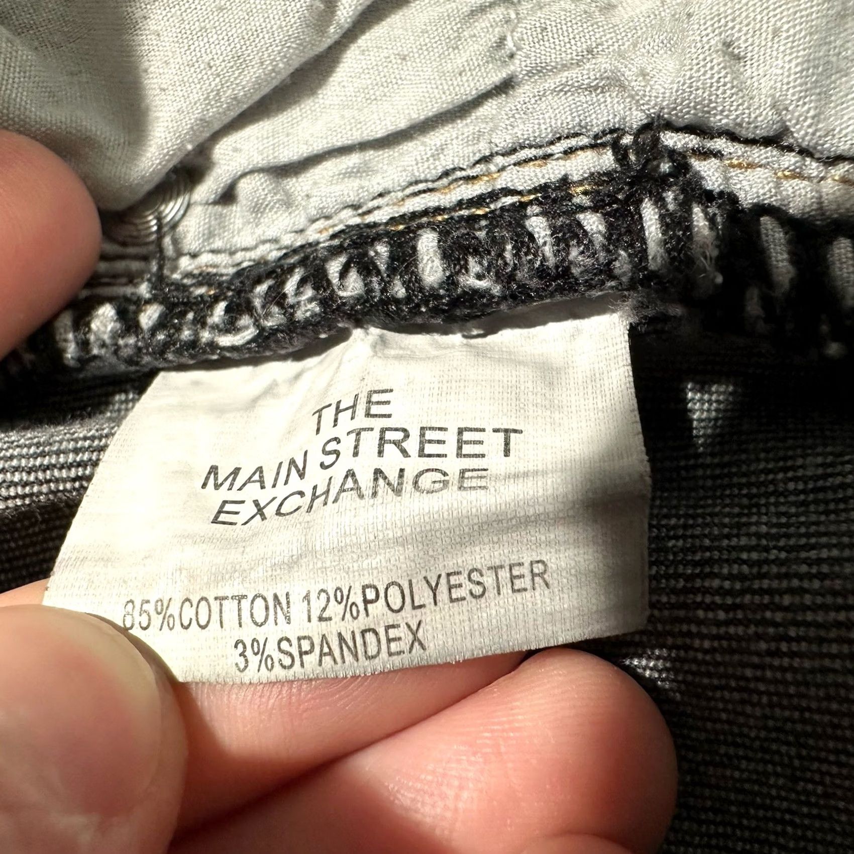 Denime The Main Street Exchange Denim Skirt Womens Size 12 Gray Midi Length Stretch GUC Size 34" / US 12 / IT 48 - 4 Thumbnail
