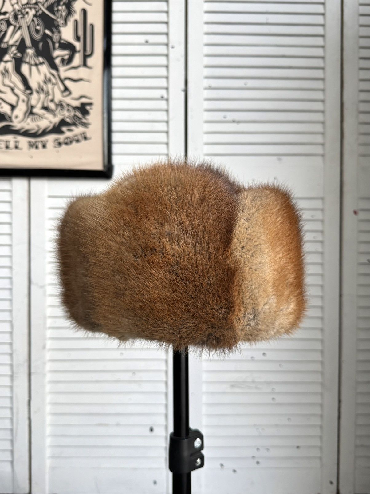 Vintage Vintage USSR Fox Fur Ushanka Trapper Hat Brown 70s 80s Size ONE SIZE - 4 Thumbnail