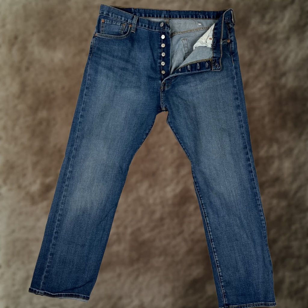 Levi's VINTAGE Levi’s 501 Blue Denim Jeans 38x32 Medium Wash Men Regular Jeans 90s Grunge USA Levi's 501 Series Size US 38 / EU 54 - 1 Thumbnail
