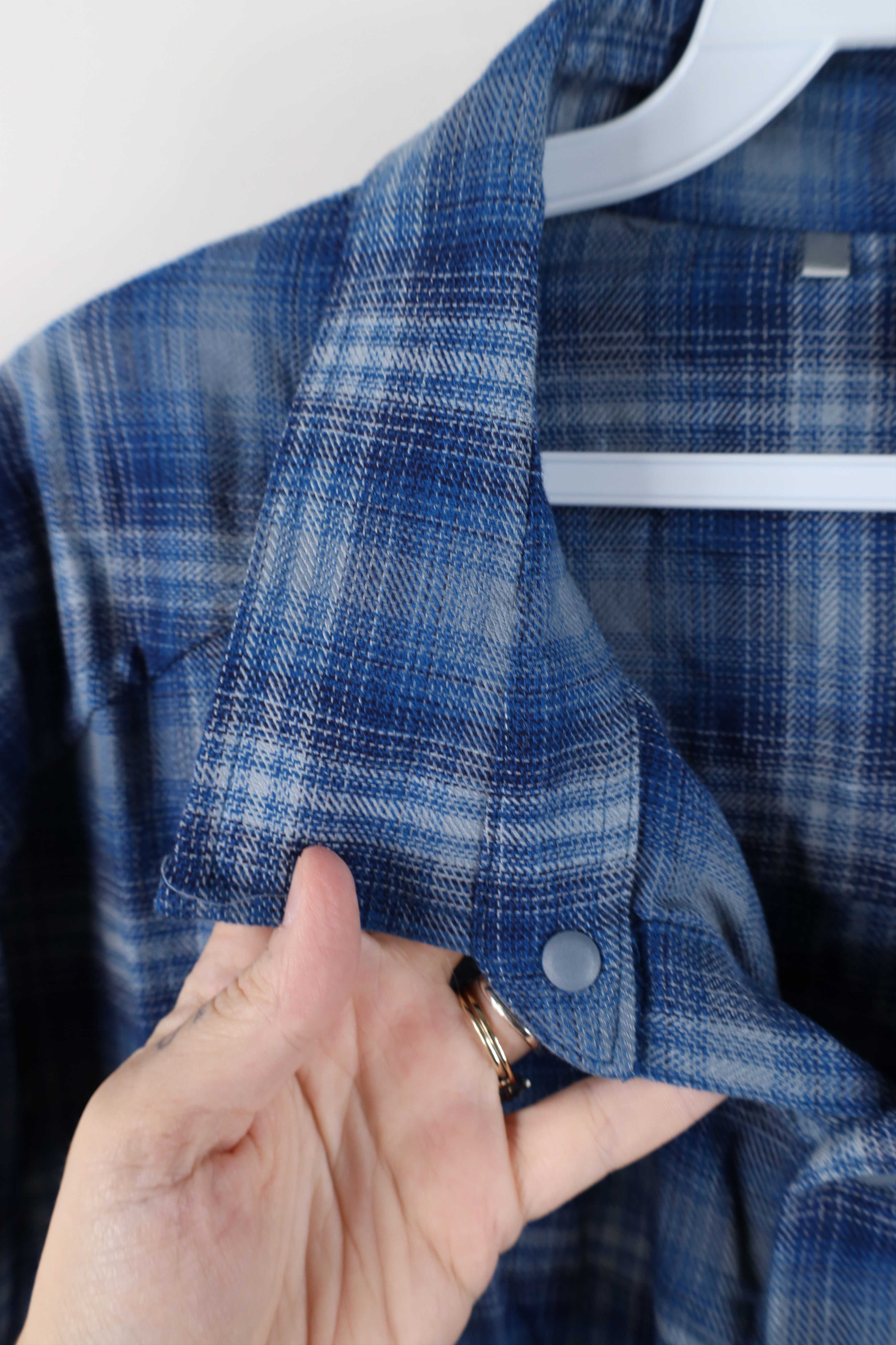 Under Armour Under Armour Flannel Collared Button Shirt Blue Plaid Size US XXL / EU 58 / 5 - 10 Thumbnail