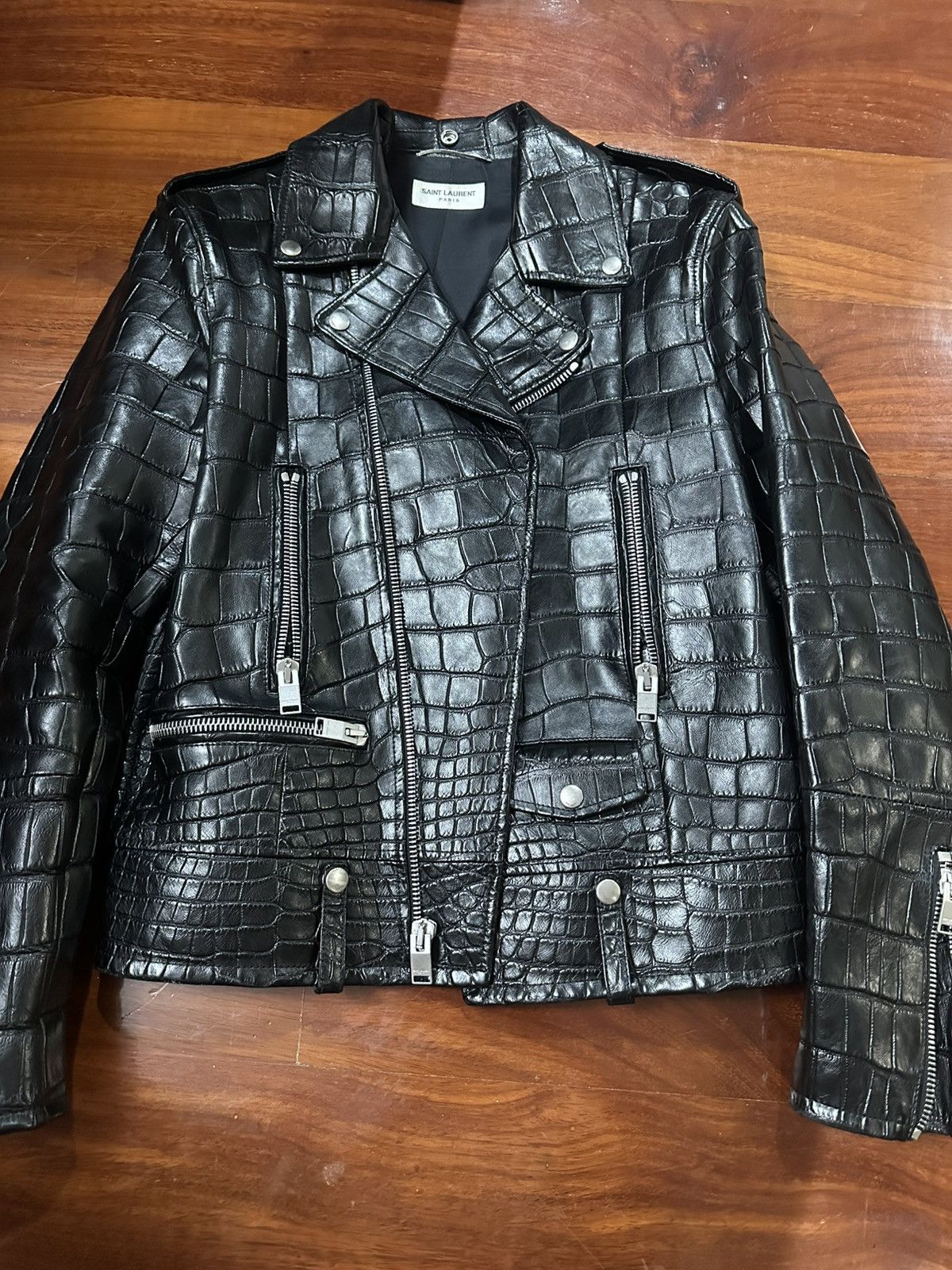 Saint Laurent Paris Slp L01 crocodile jacket Size US M / EU 48-50 / 2 - 1 Thumbnail