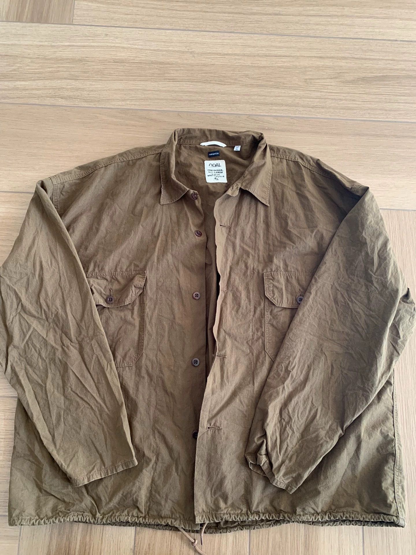 Nanamica NANAMICA Cotton Wool Deck 24AW Pocket Drawstring Jacket XL Size US XL / EU 56 / 4 - 1 Thumbnail