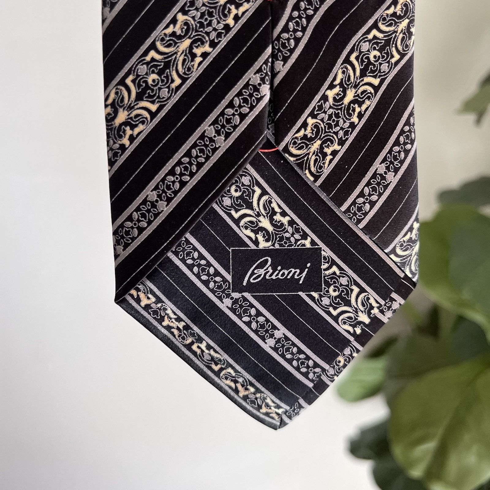 Brioni BRIONI Long Handmade 100% Silk Italian Designer Tie Size 32 - 3 Thumbnail