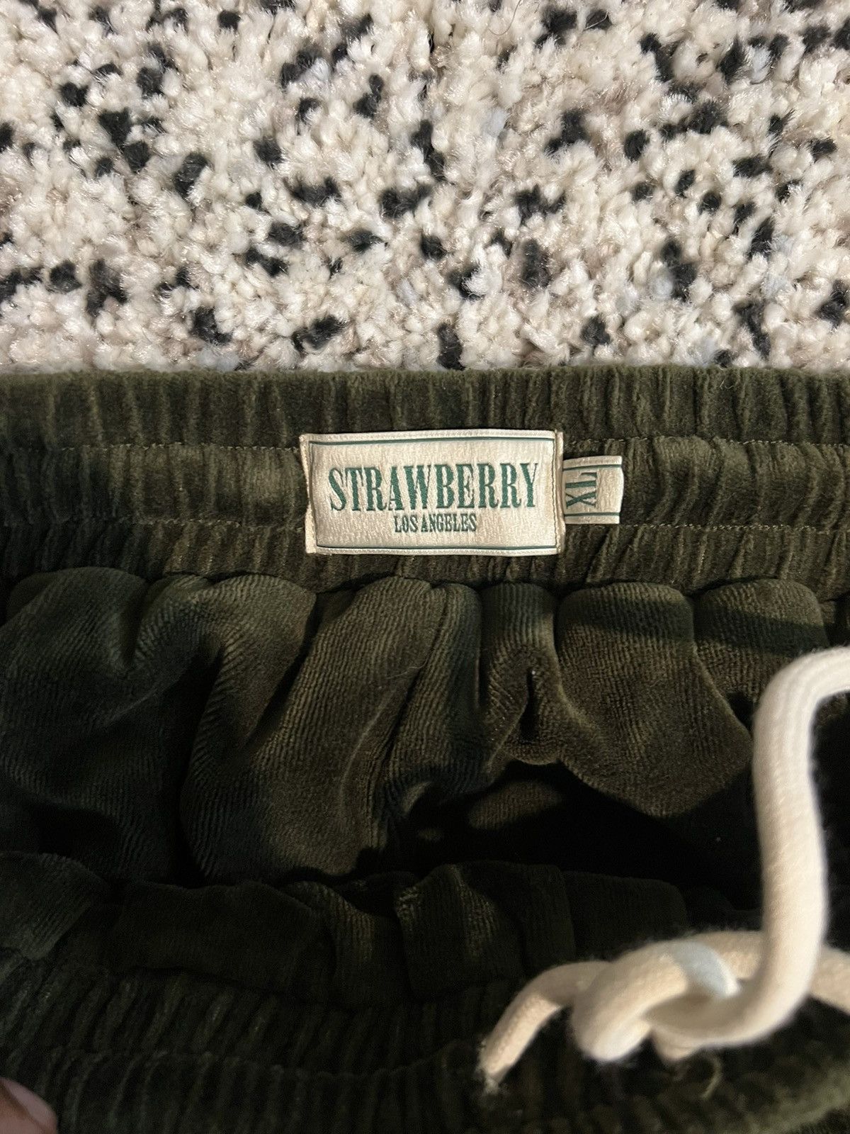 Strawberry Strawberry - Velour Green Pants Size US 38 / EU 54 - 3 Thumbnail