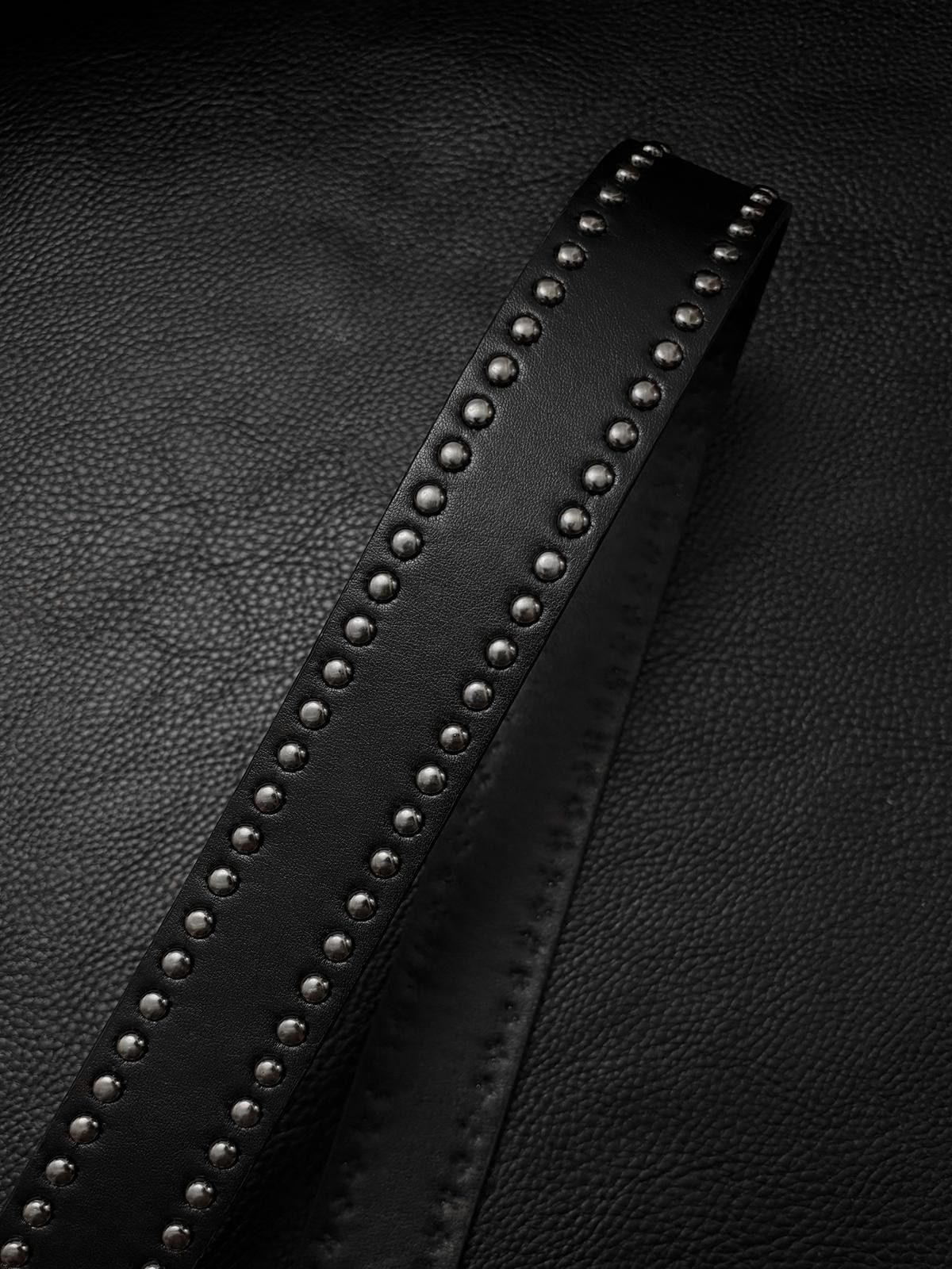 Japanese Brand Double Row Stud Belt Size ONE SIZE - 4 Thumbnail
