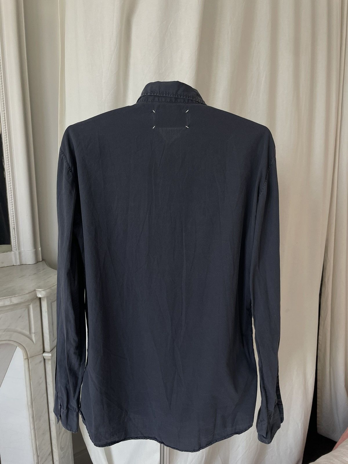 Martin Margiela Vintage Navy Blue Cotton Shirt 50 Size