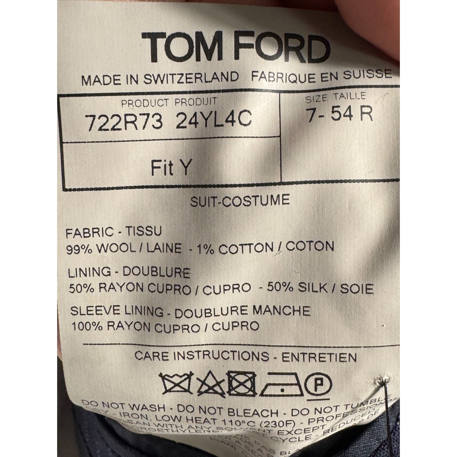 Tom Ford Tom Ford Navy Striped Peak Lapel 2pc Suit O'Connor 52R 42R Size 44R - 5 Thumbnail