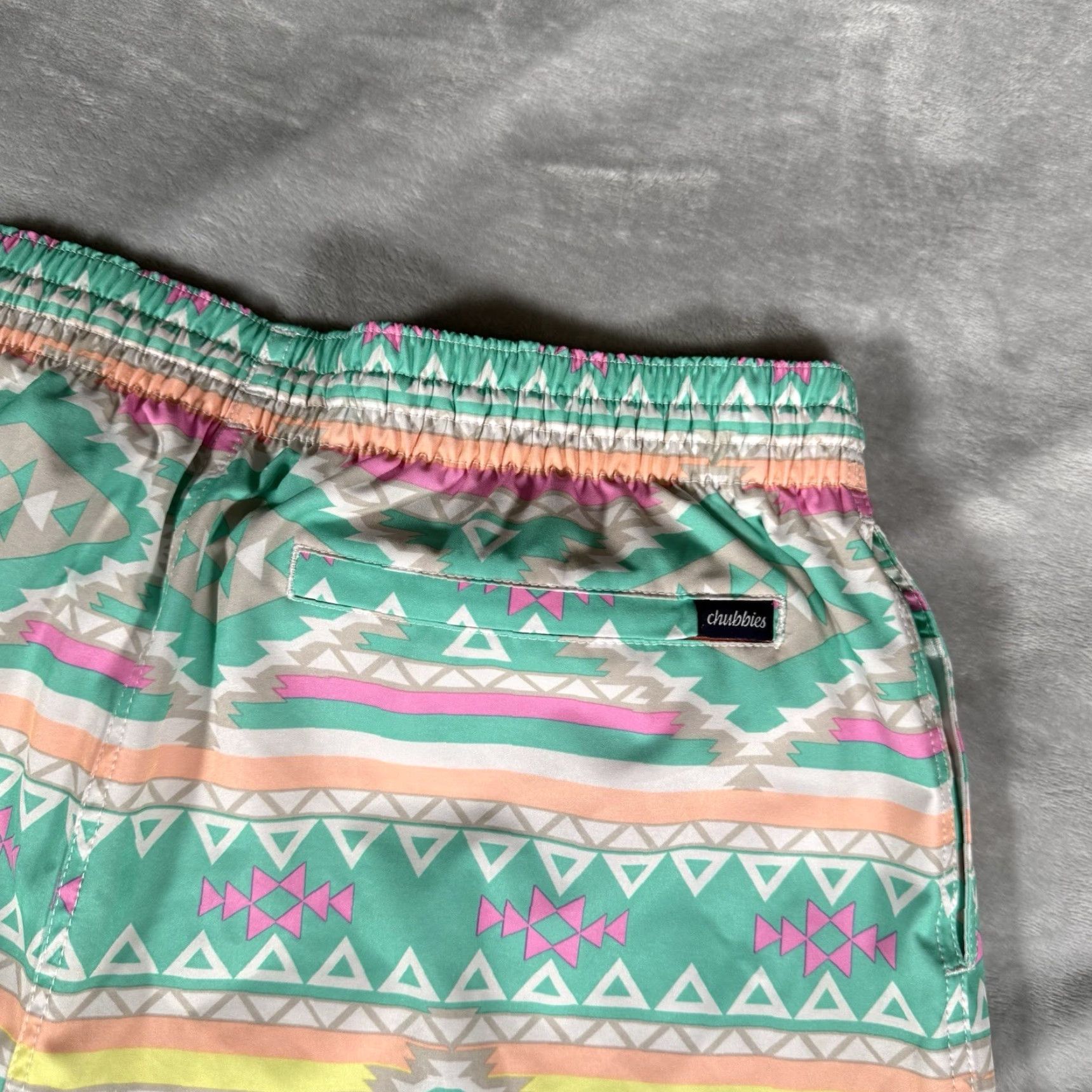 Chubbies Chubbies Swim Shorts Mens XL 7” Geometric Beach Multicolor Pattern Webbing Drawstring Lined Size US 36 / EU 52 - 5 Thumbnail