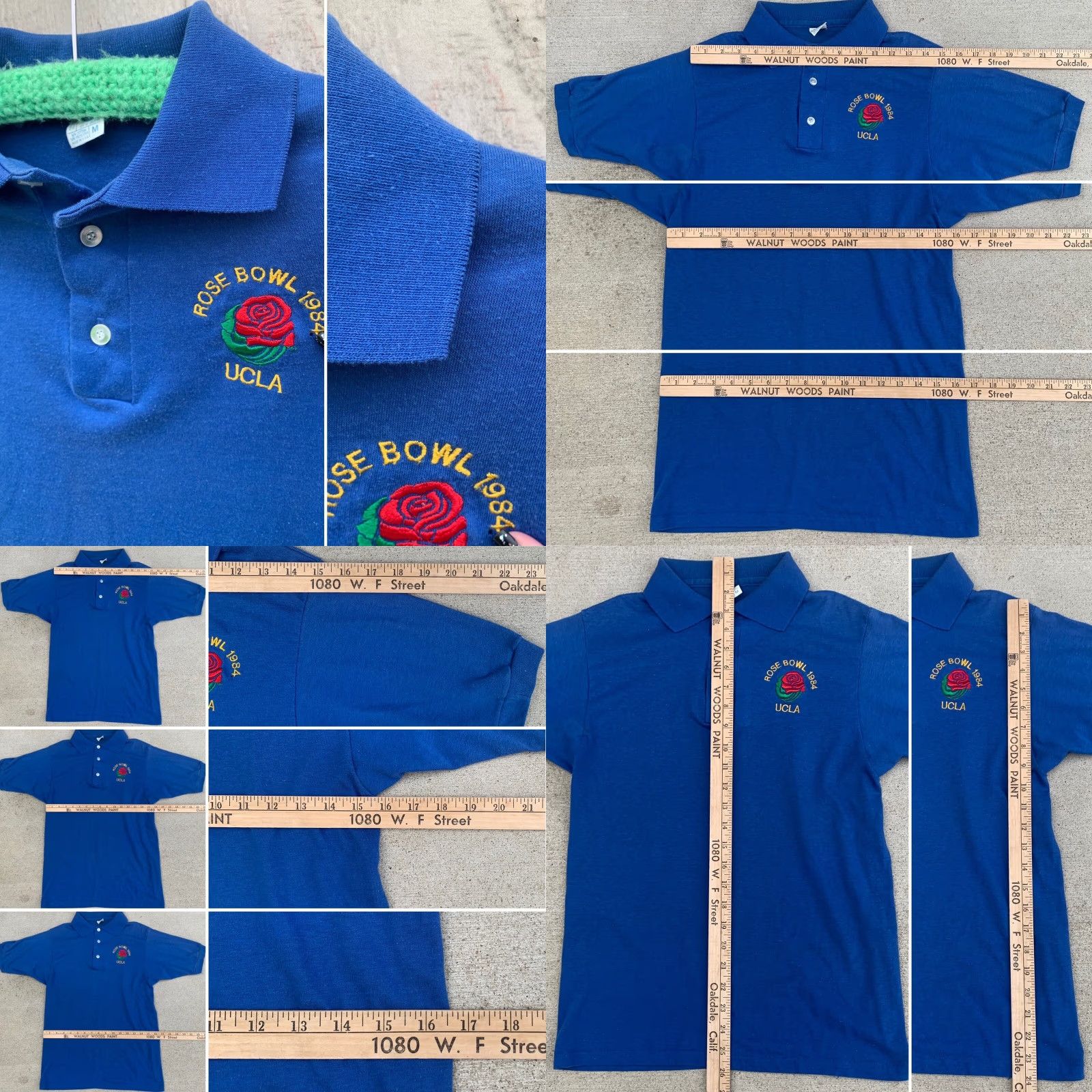 Vintage VINTAGE UCLA Rose Bowl 1984 embroidered polo shirt single stitch size M Artex Polo Men Blue 80s College University Sports Embroidered Size US M / EU 48-50 / 2 - 8 Thumbnail