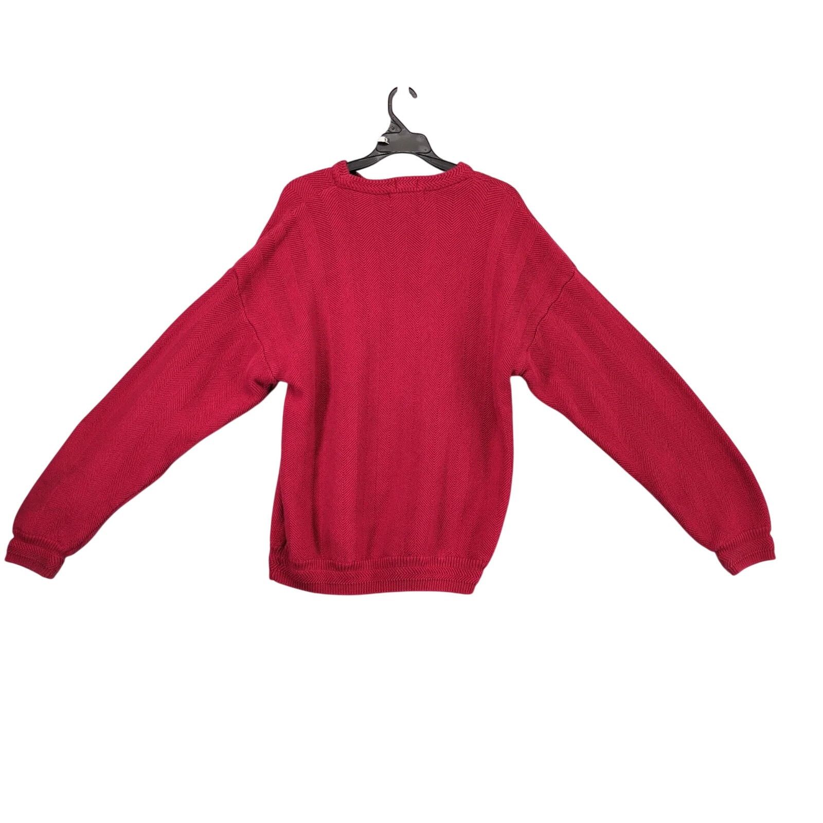 Ralph Lauren Vtg Chaps Ralph Lauren Logo Crest Red Crewneck Sweater L Size US L / EU 52-54 / 3 - 2 Thumbnail