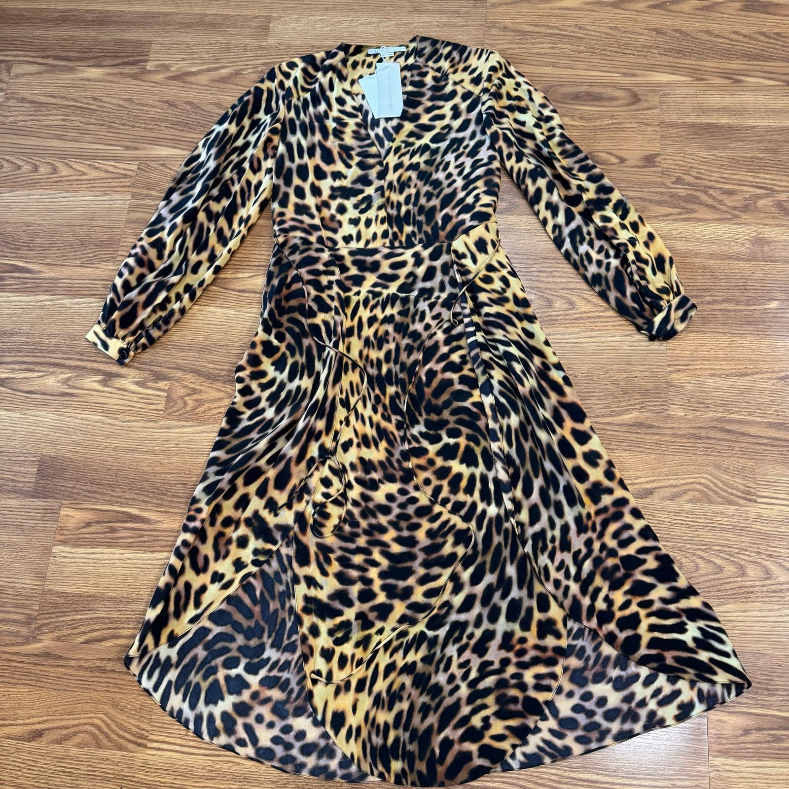 Stella McCartney Stella McCartney leopard-print long midi silk dress 38 / XS Size XS / US 0-2 / IT 36-38 - 10 Thumbnail