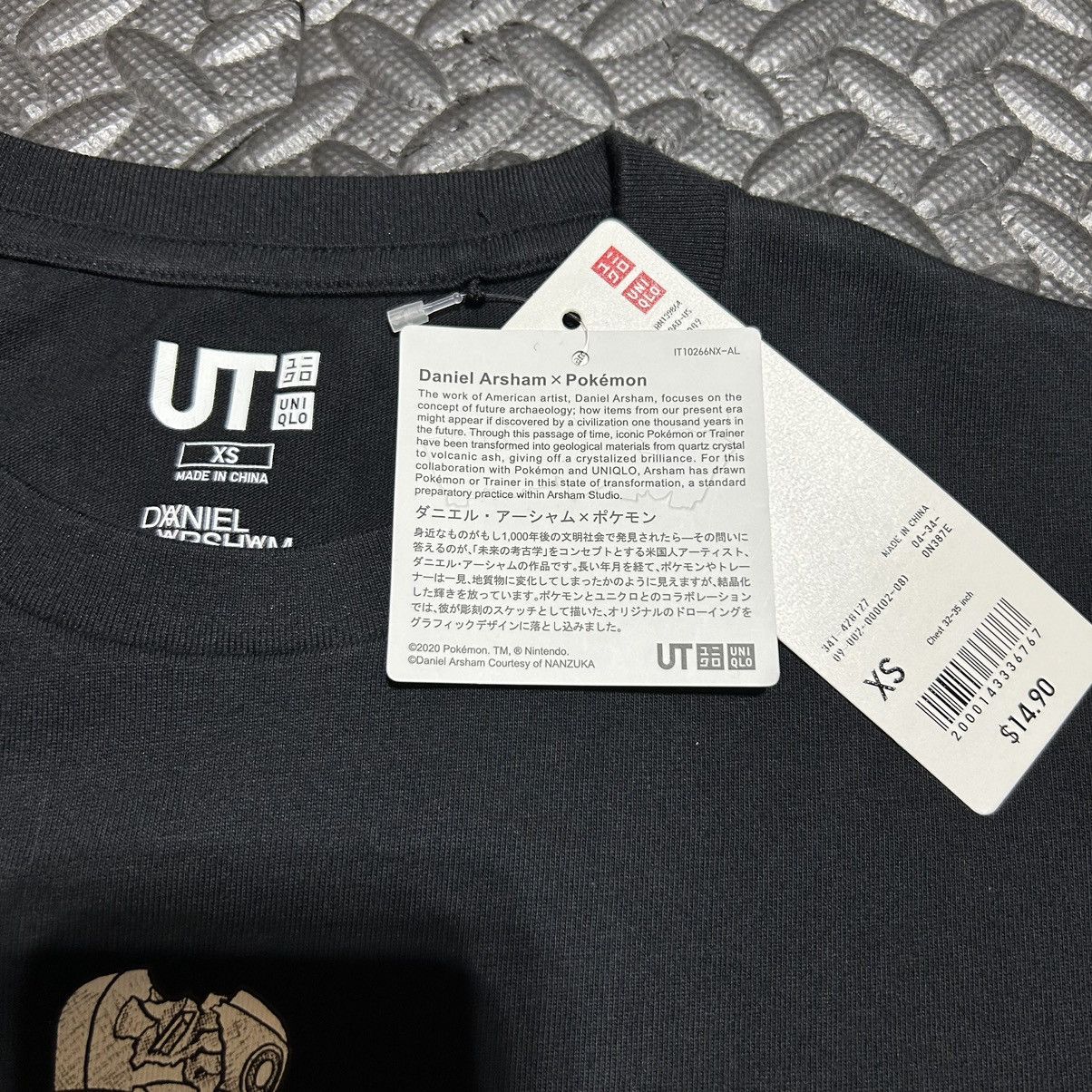 Pokemon × Uniqlo Uniqlo Pokemon Daniel Arsham Shirt Pikachu Black Mens XS NEW Size US XS / EU 42 / 0 - 5 Thumbnail