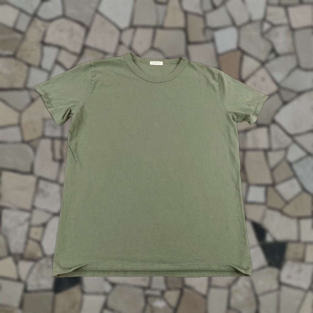 Gustin Gustin Men's T-Shirt Short Sleeve Crew Neck Solid Cotton Made in USA Green Medium Casual Size US M / EU 48-50 / 2 - 1 Thumbnail