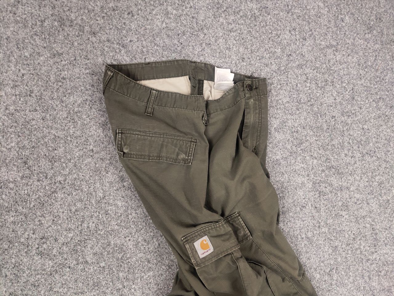 Carhartt Vintage Carhartt Green Ripstop Faded Cargo Pants Y2k Style Size US 34 / EU 50 - 15 Thumbnail