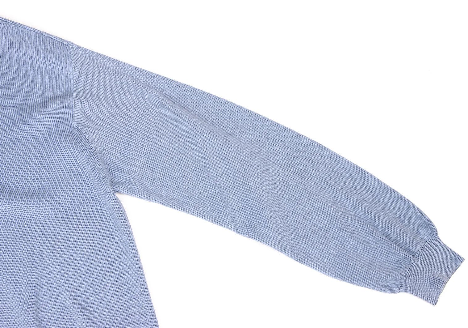 Issey Miyake Off-Shoulder Knit Sweater in Light Blue, Size M Size US M / EU 48-50 / 2 - 6 Thumbnail