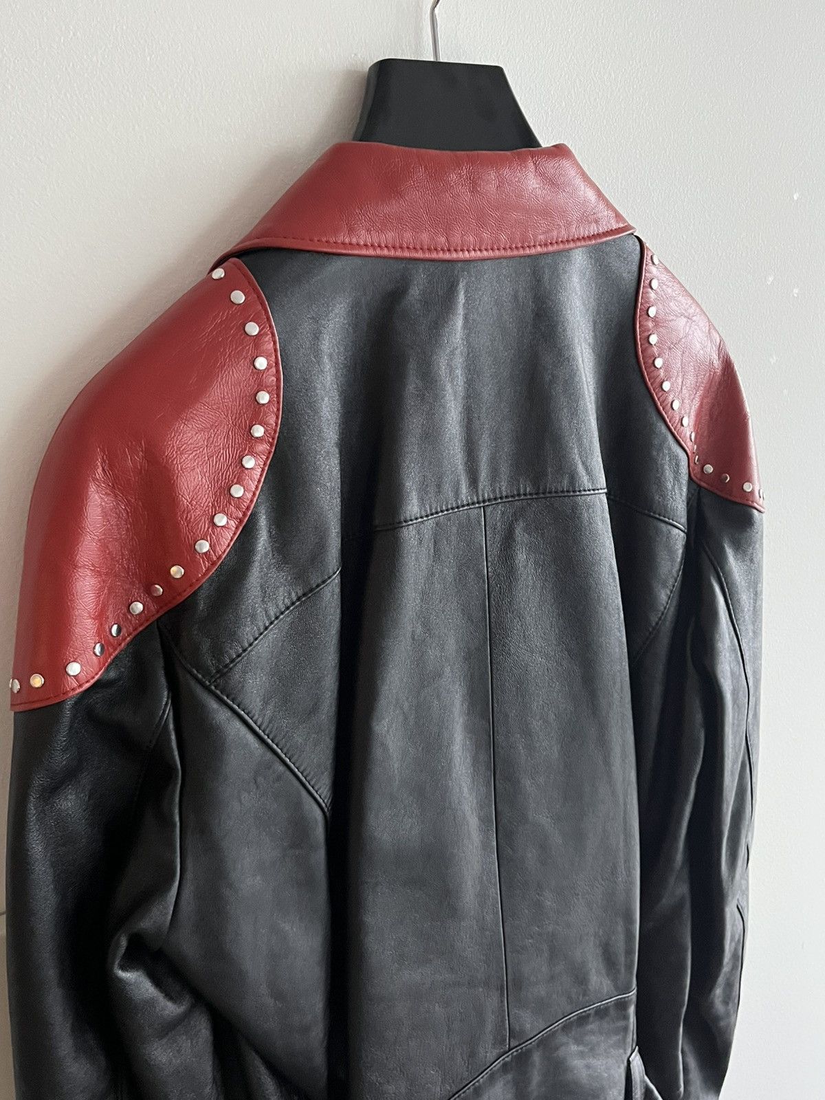 Celine × Hedi Slimane $7,500 Super Runway Celine Hedi Slimane Biker Leather Jacket Size US XL / EU 56 / 4 - 4 Thumbnail