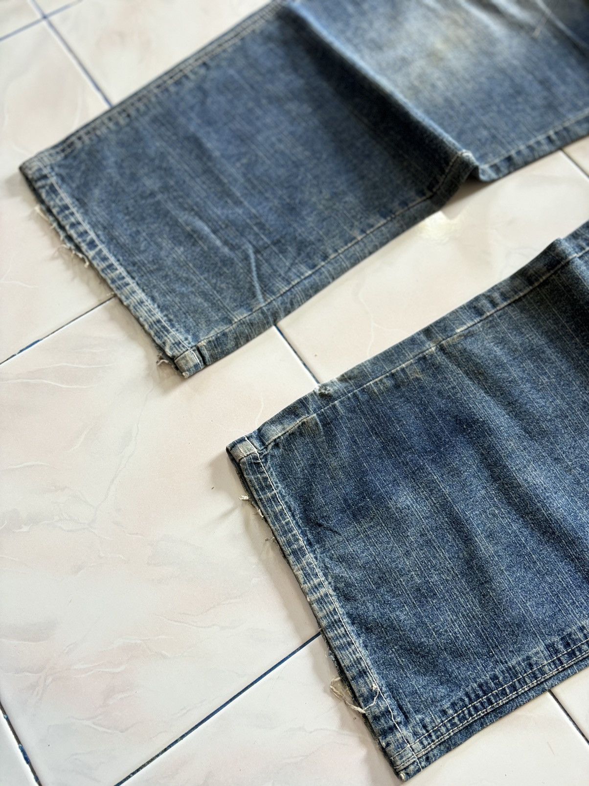 Pelle Pelle Pelle Pelle Mud Wash Baggy Patchwork Denim Jeans Size US 32 / EU 48 - 4 Thumbnail