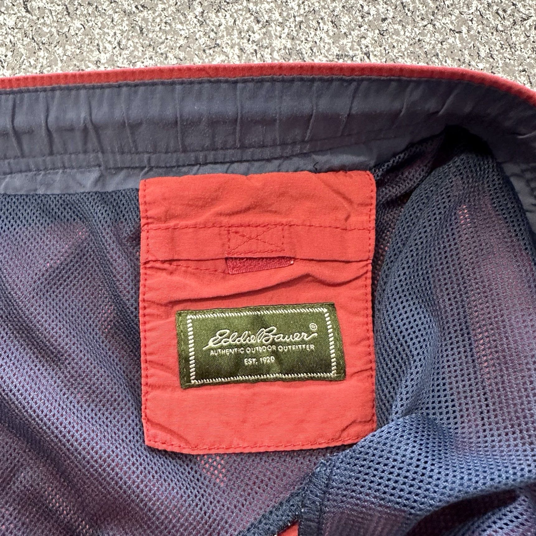 Eddie Bauer VINTAGE Eddie Bauer Swim Trunks Mens 2XL Red Nylon Trunks Lined Pockets Size US 39 - 5 Thumbnail