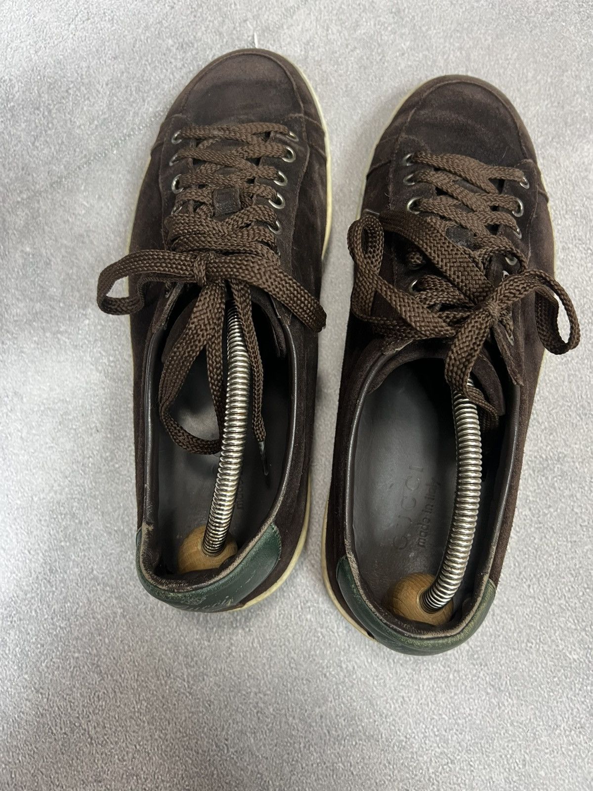 Gucci Men’s Gucci Leather GG Monogram Sneakers ! luxury hype rare Size US 9 / EU 42 - 7 Thumbnail