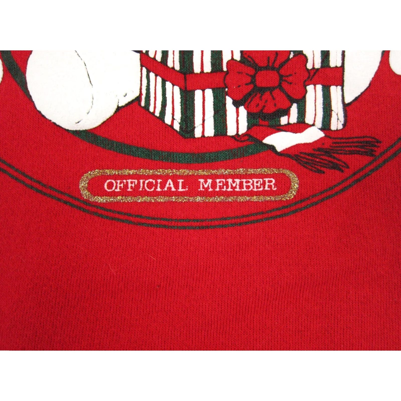 Vintage VINTAGE Sweatshirt Mens M Red 90s Jerzees Cotton Polyester Fleece Crew Neck Pullover Christmas Made in USA Size US M / EU 48-50 / 2 - 4 Thumbnail