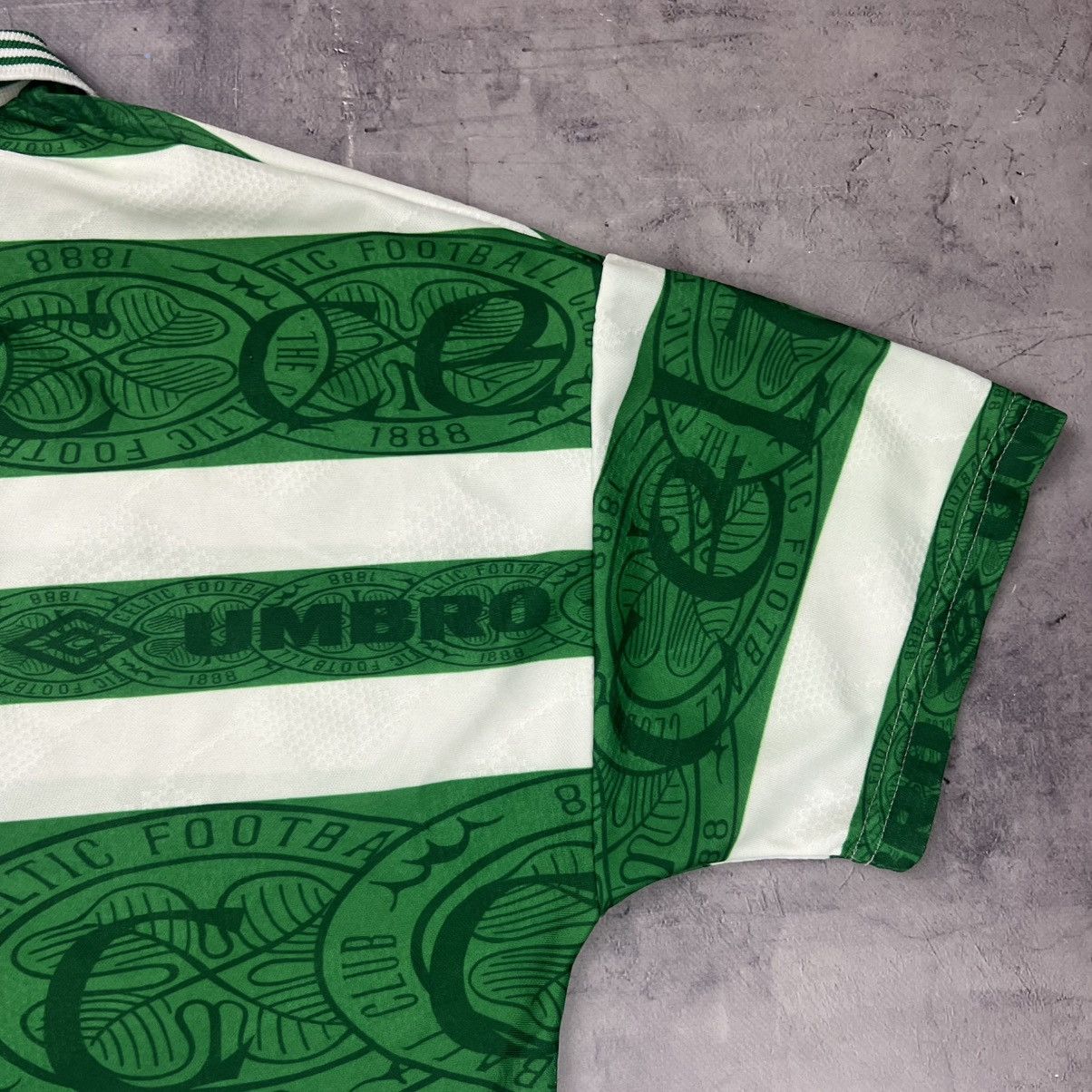 Nike Rare! Celtic 1995/97 Umbro Soccer Jersey Shirt Vintage Size US L / EU 52-54 / 3 - 18 Thumbnail
