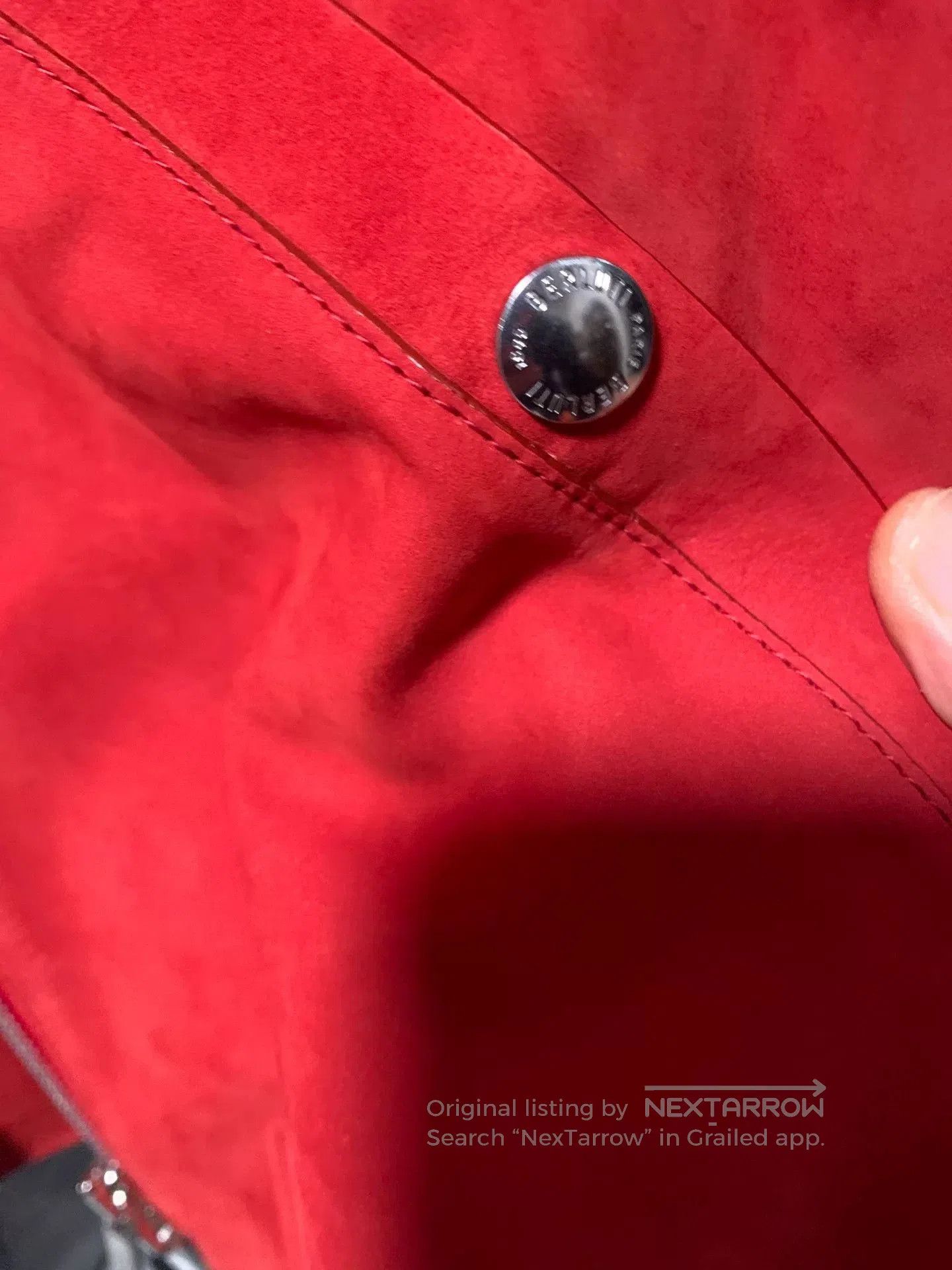 Berluti berluti red leather bomber jacket size 46. Size US L / EU 52-54 / 3 - 3 Thumbnail