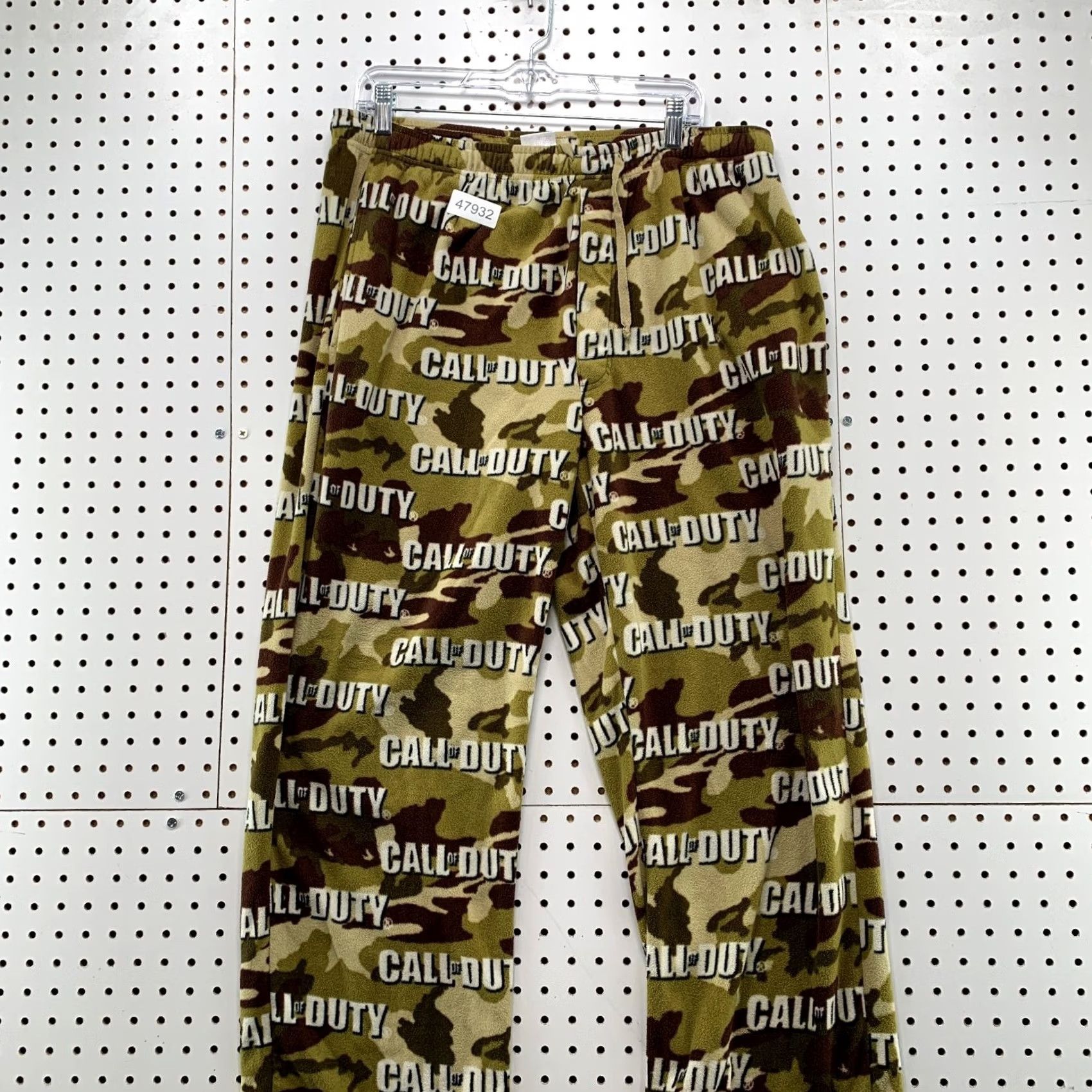 Vintage Call Of Duty Fleece Pajama Pants Mens XL Brown Camouflage Video Game Size US 36 / EU 52 - 4 Thumbnail