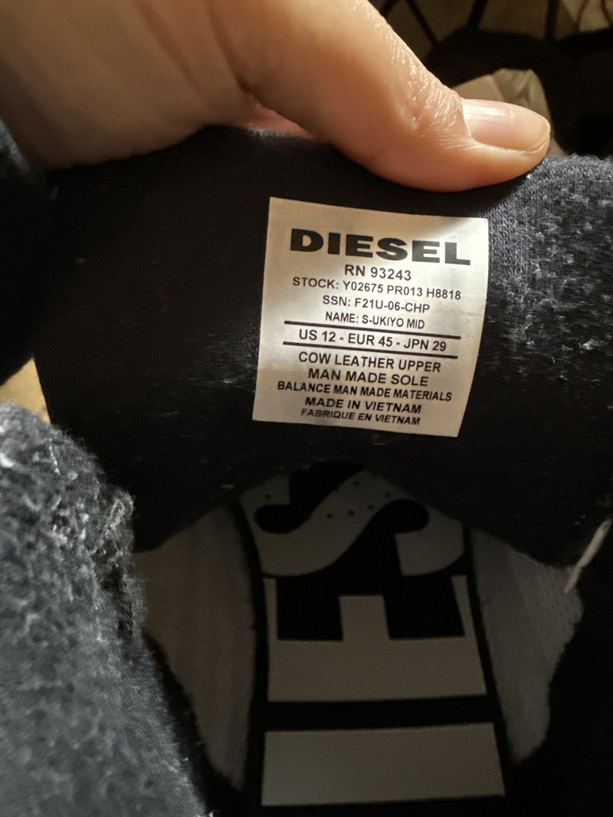 Diesel Diesel High Top Size US 12 / EU 45 - 3 Thumbnail