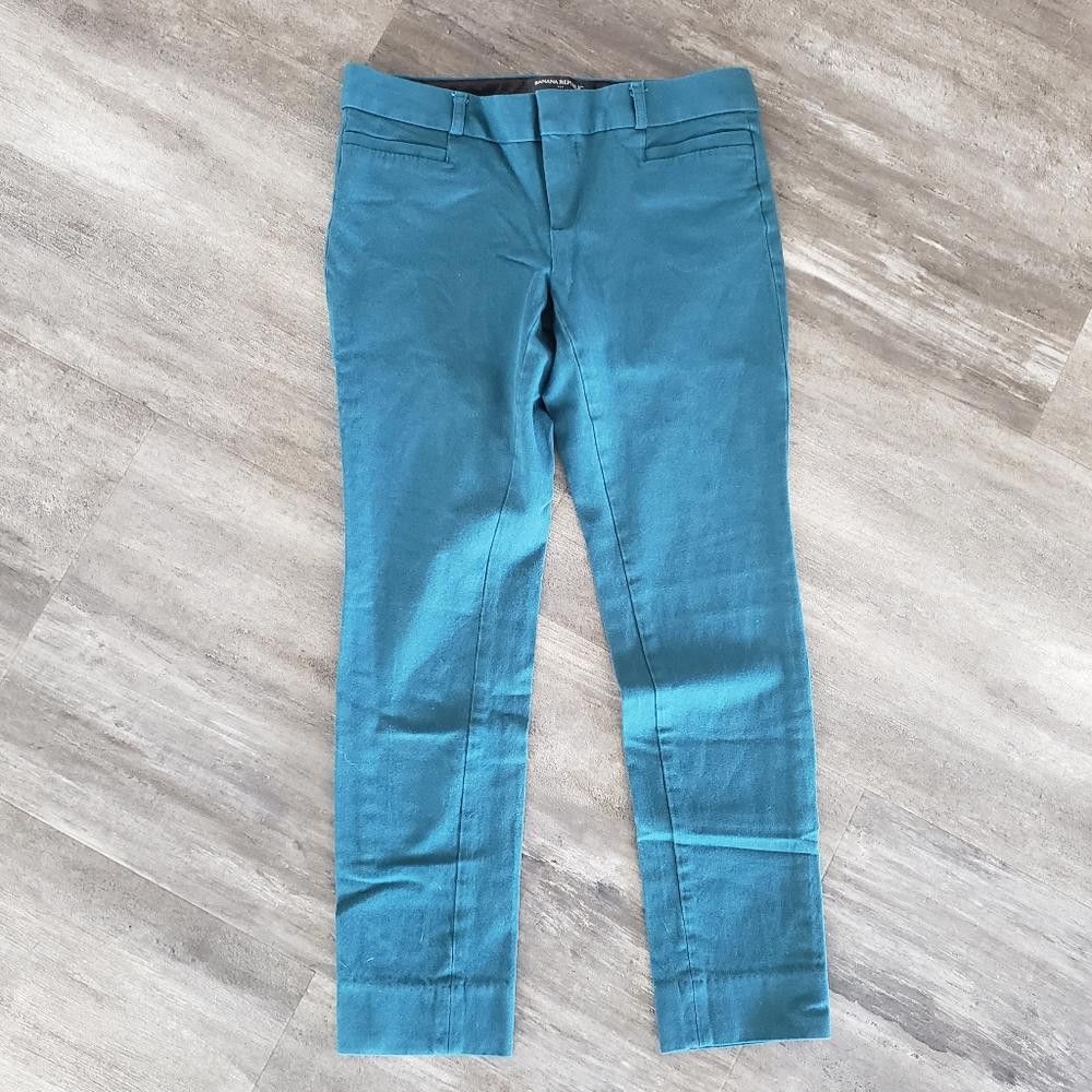 Banana Republic Teal Banana Republic Sloan Dress Pant Size 24" / US 00 / IT 34 - 1 Thumbnail