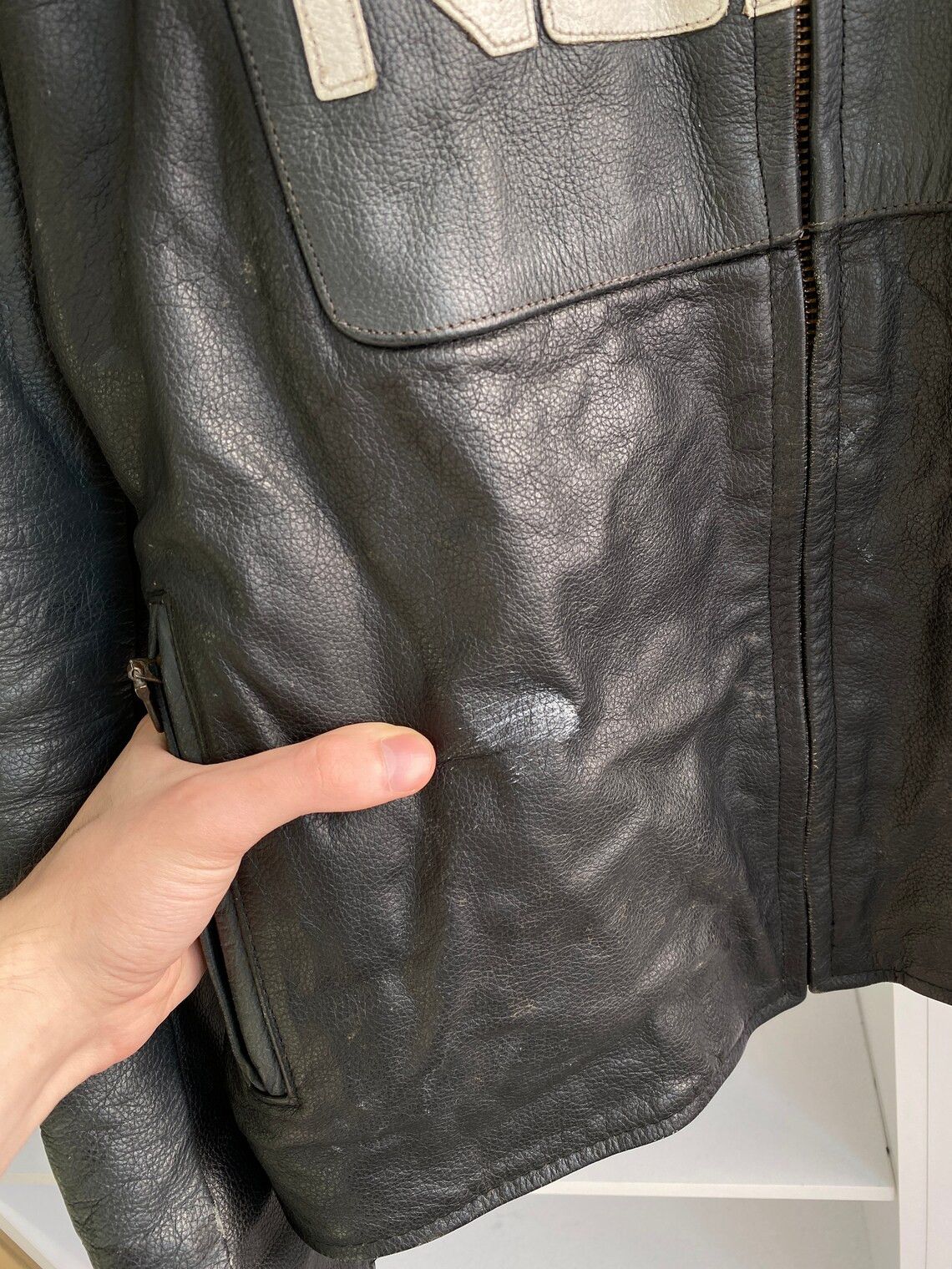 Motorola Vintage Nokia Leather moto racing jacket coat Size US M / EU 48-50 / 2 - 3 Thumbnail