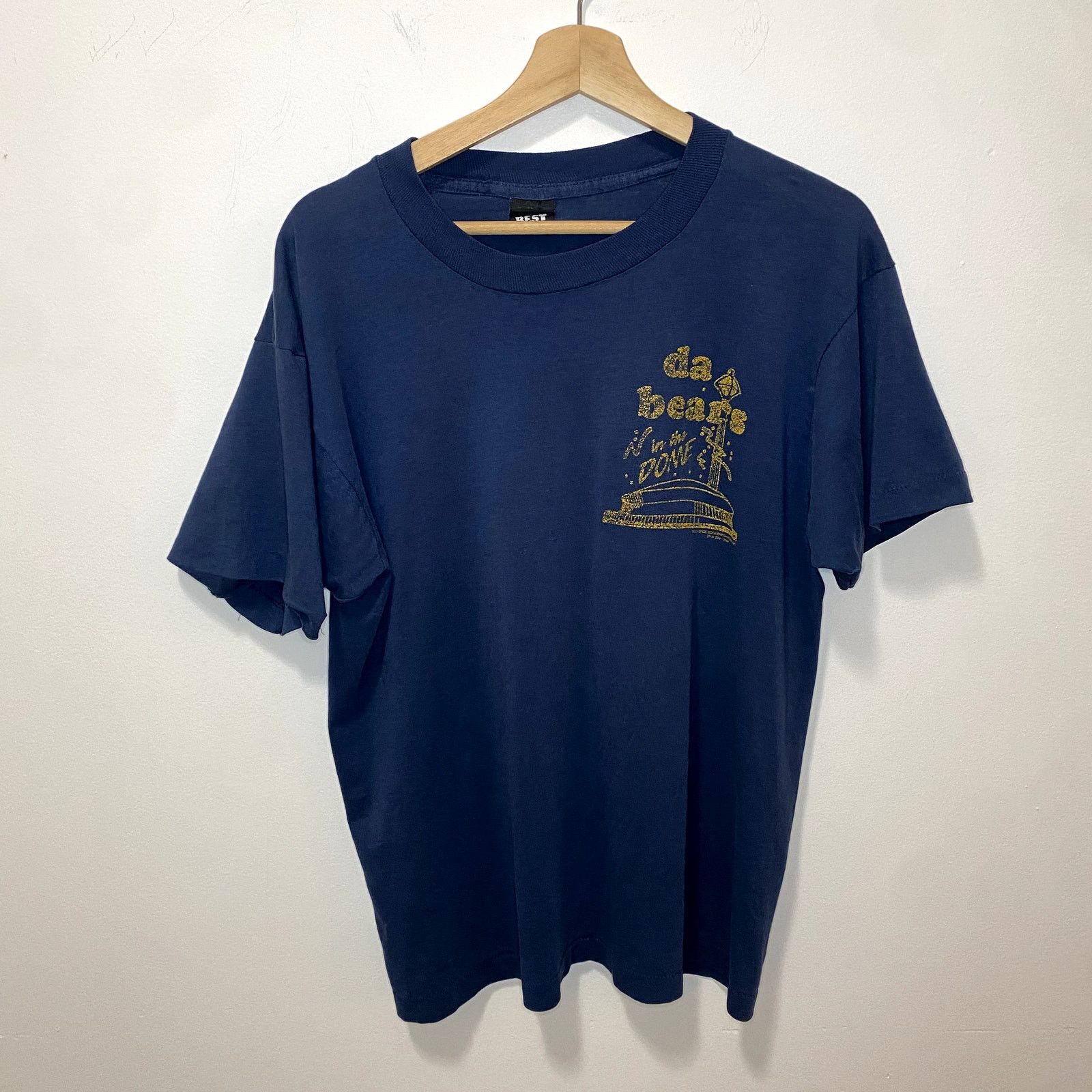 Fruit Of The Loom × Vintage Vintage Thin & Soft Football Helmet T Shirt 90s Size US L / EU 52-54 / 3 - 2 Thumbnail