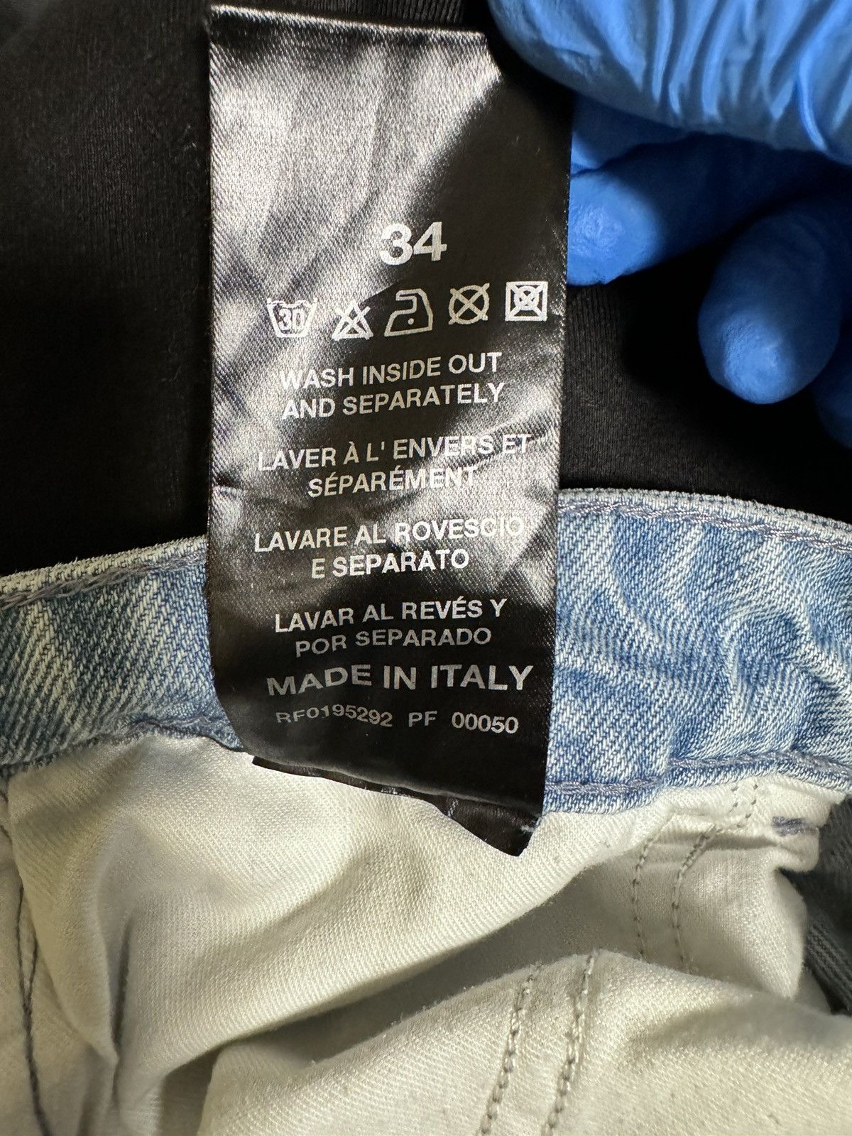Raf Simons × Raf by Raf Simons RAF SIMONS Blue Turn Up Jeans Size US 34 / EU 50 - 12 Thumbnail