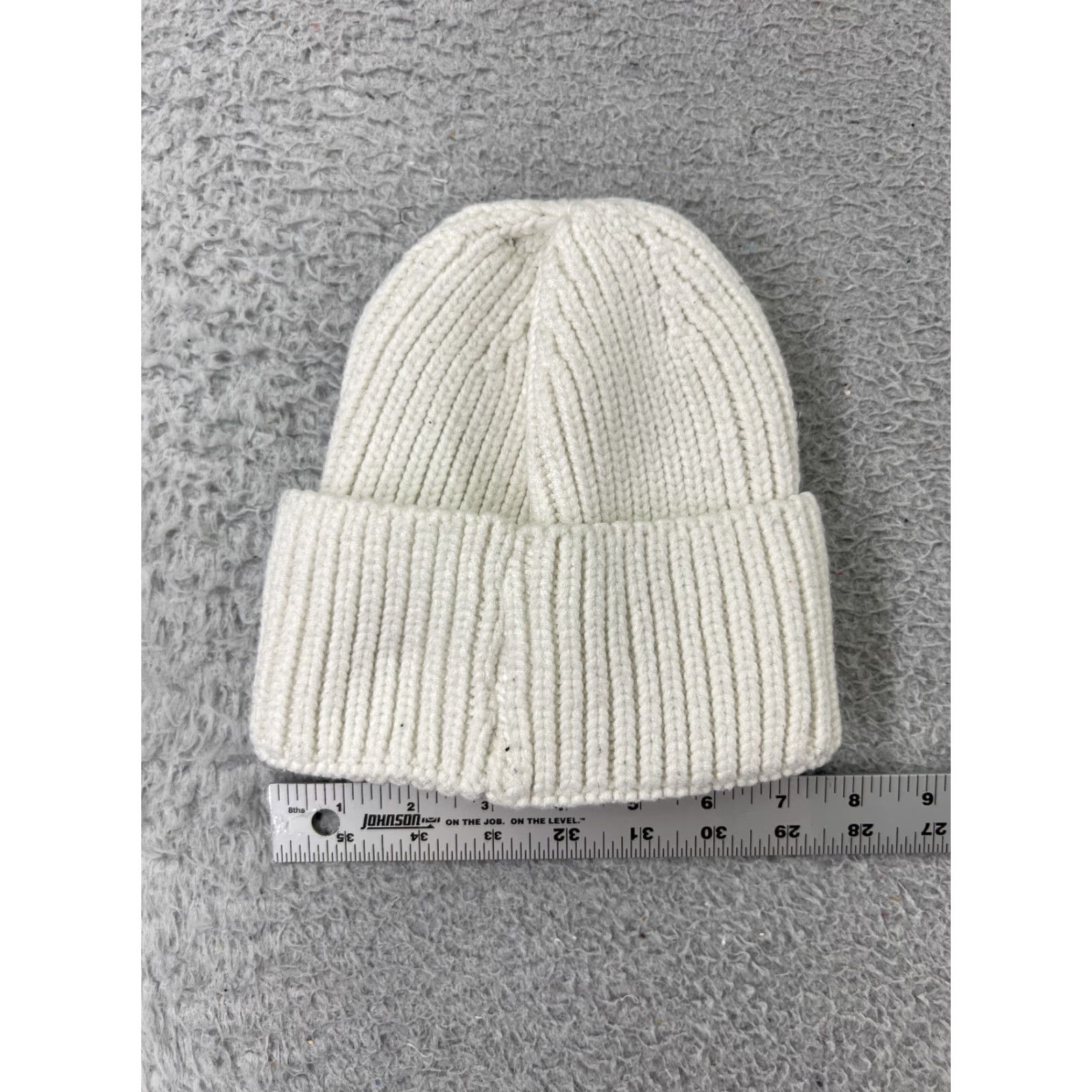 Vintage Canada Weather Gear Beanie Women's One Size White Knit 100% Acrylic Ski Hat/Cap Size ONE SIZE - 3 Thumbnail